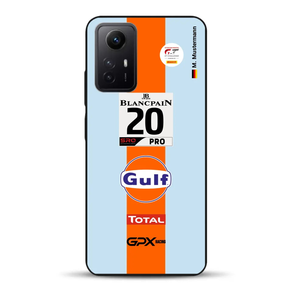 Gulf Porsche GT Livery - Custom phone case for Xiaomi