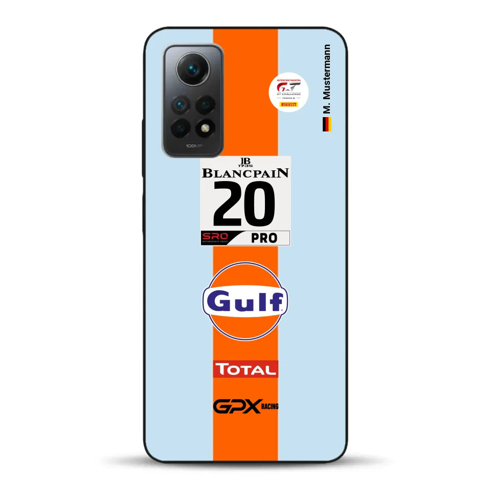 Gulf Porsche GT Livery - Custom phone case for Xiaomi
