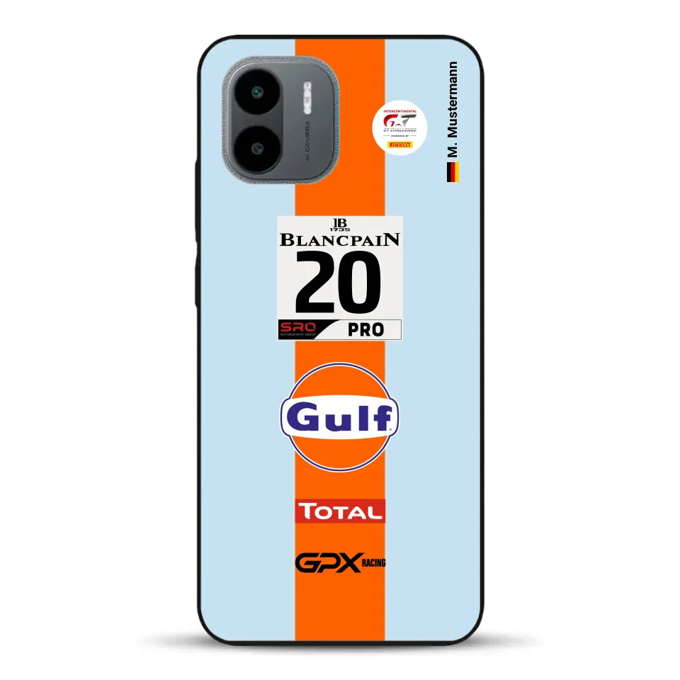 Gulf Porsche GT Livery - Custom phone case for Xiaomi