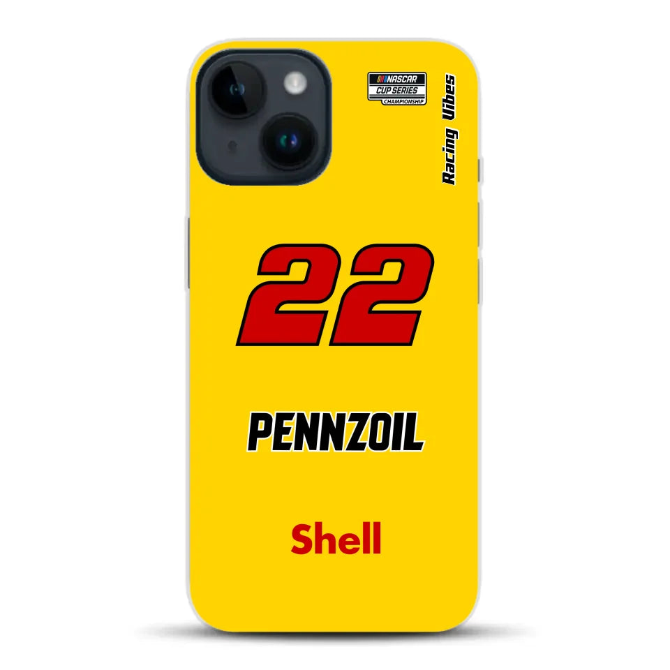 Nascar Joey Logano Champion 2024 Livery - Custodia per cellulare personalizzata per iPhone