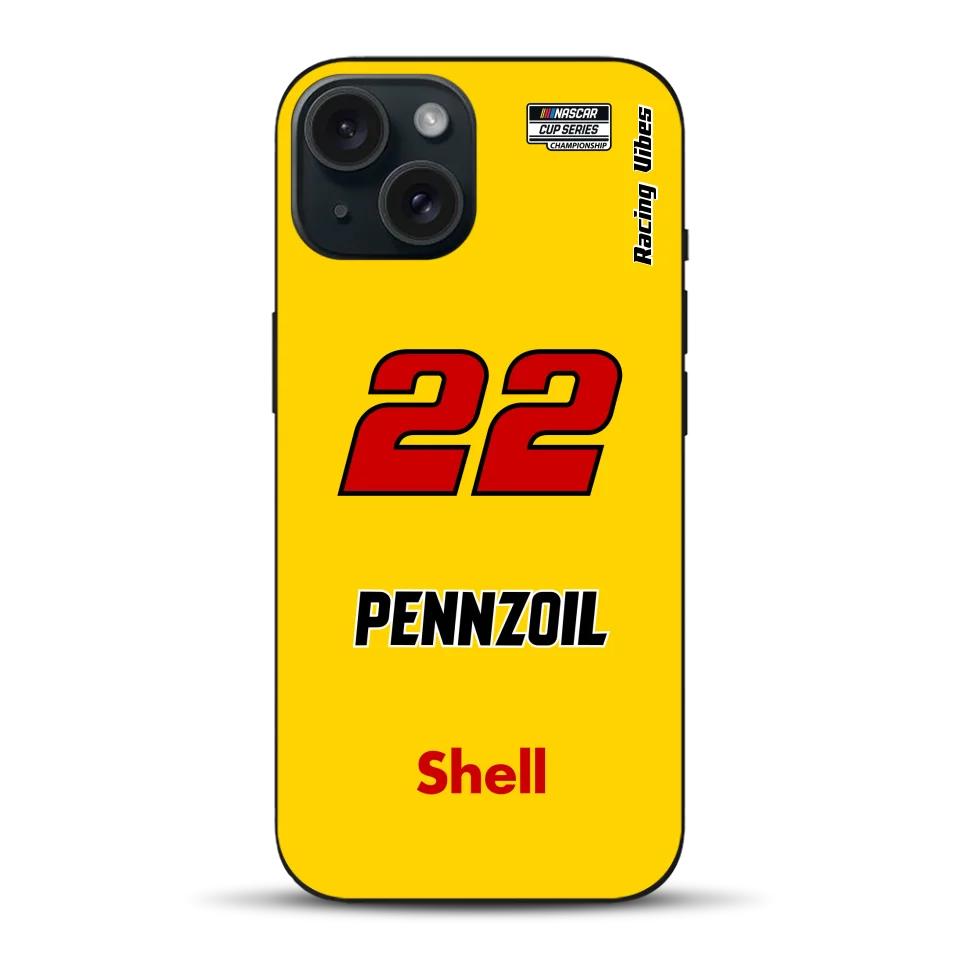 Nascar Joey Logano Champion 2024 Livery - Custodia per cellulare personalizzata per iPhone