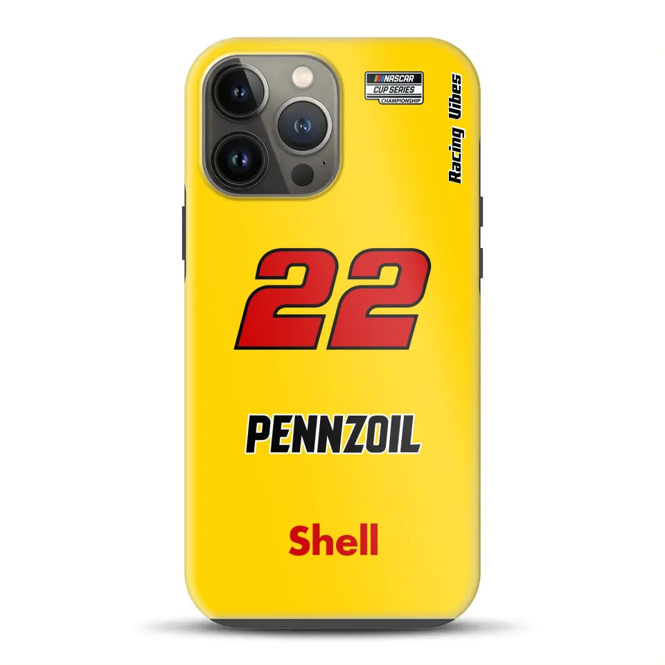 Nascar Joey Logano Champion 2024 Livery – Custodia premium personalizzata per iPhone