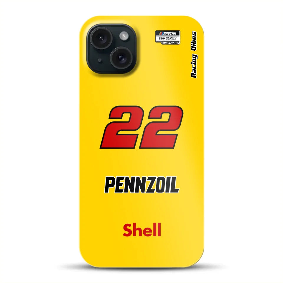 Nascar Joey Logano Champion 2024 Livery – Custodia premium personalizzata per iPhone