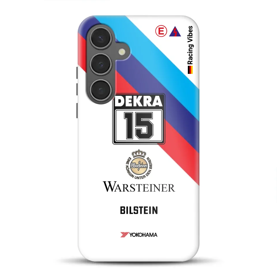 M3 E30 #15 DTM Champion 1989 Livery – Custodia premium personalizzata per Samsung