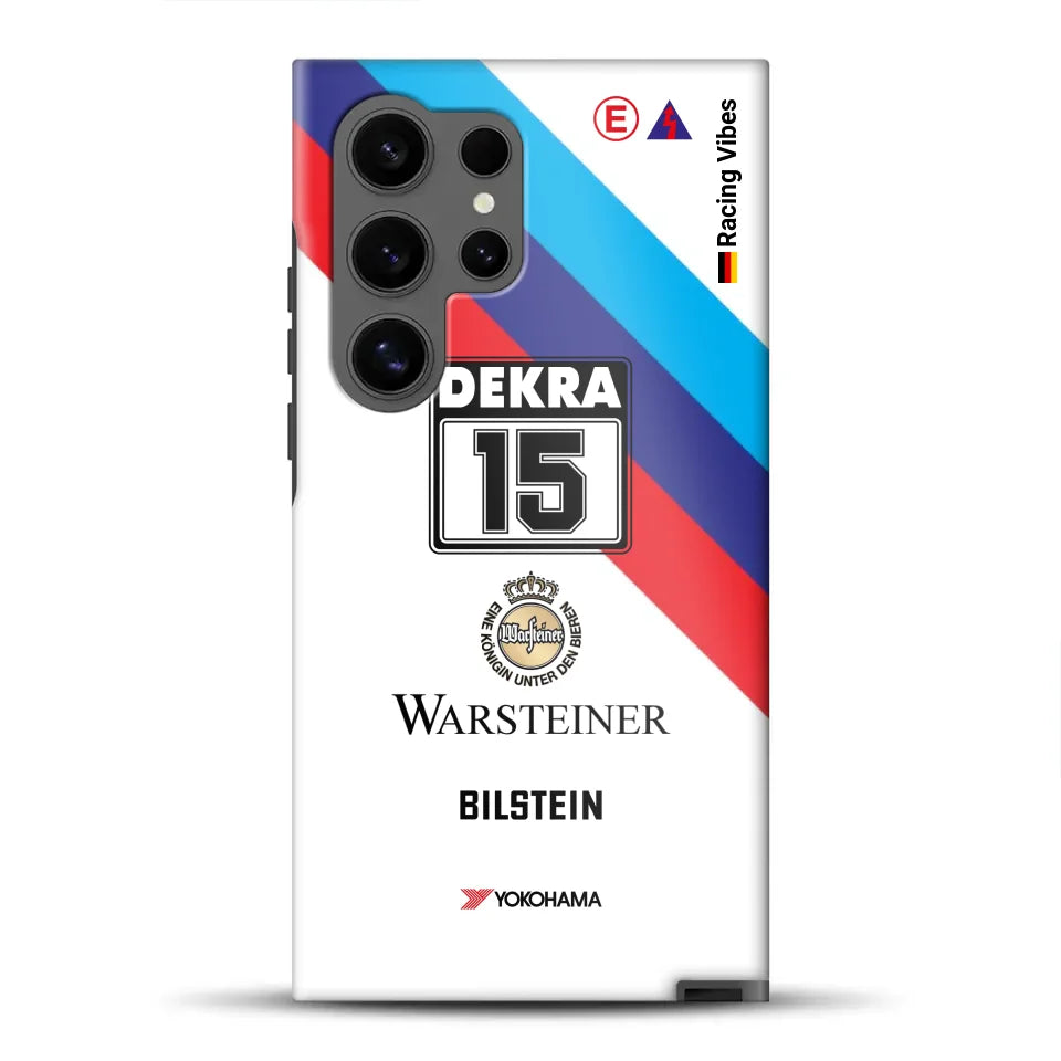 M3 E30 #15 DTM Champion 1989 Livery – Custodia premium personalizzata per Samsung