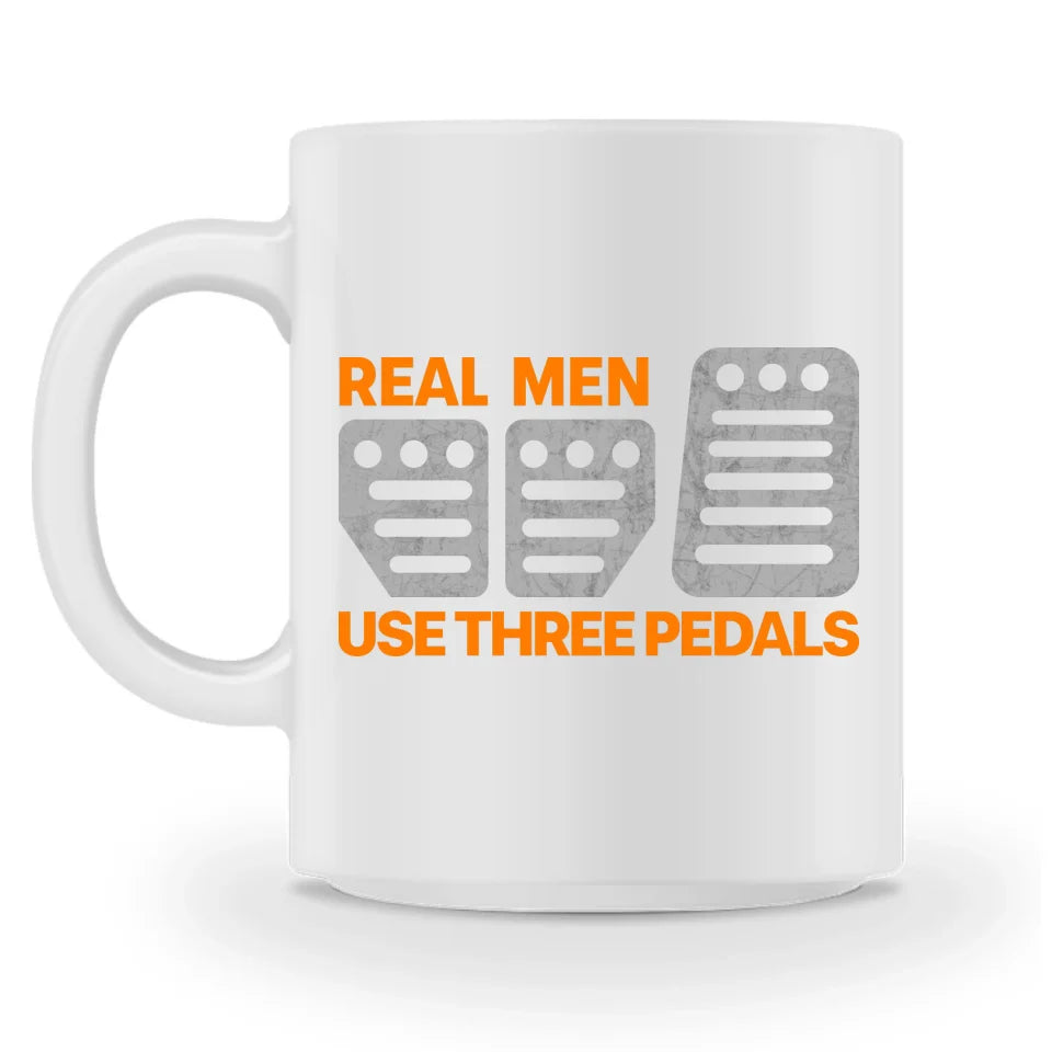 Real Men Use Three Pedals - Personnalisé mug