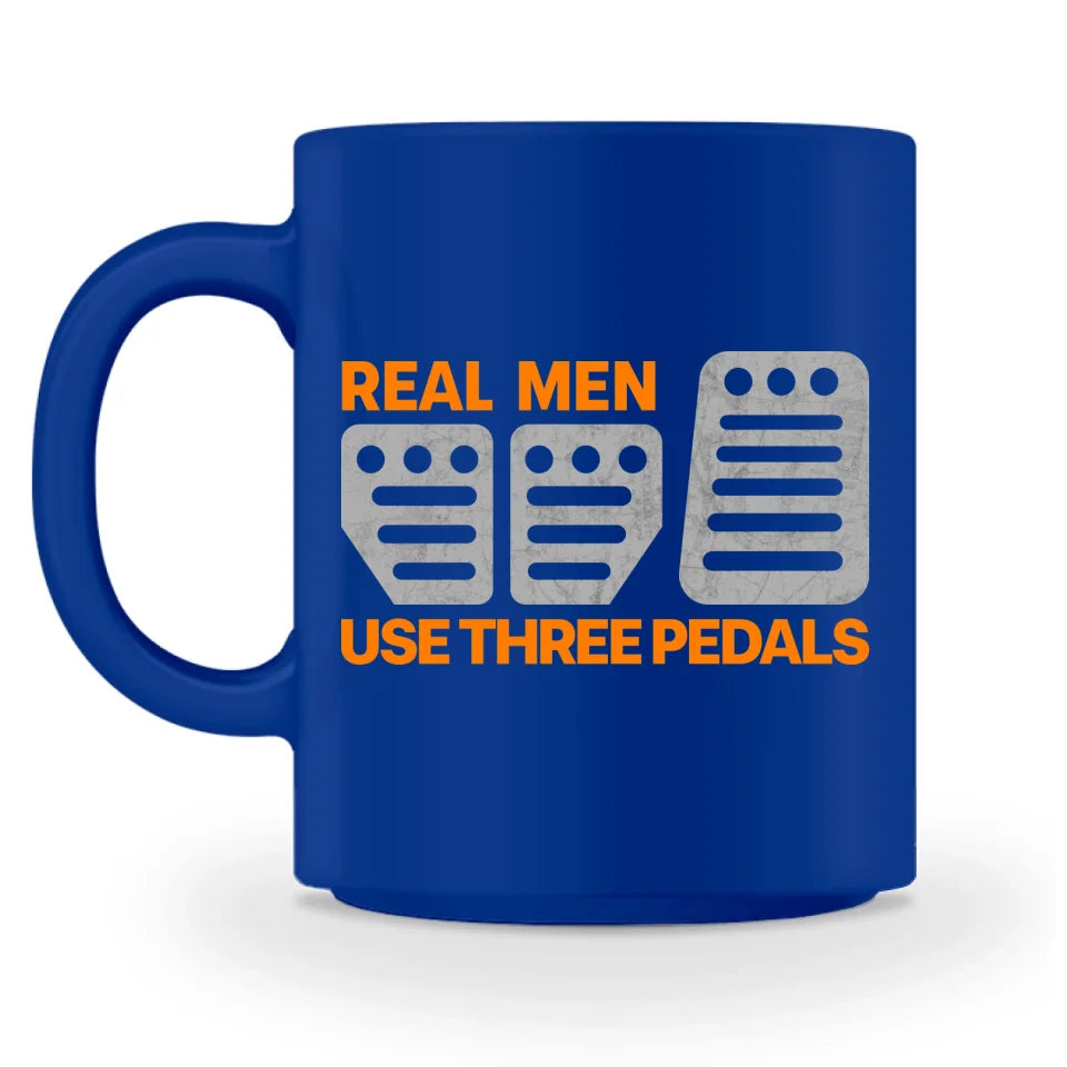 Real Men Use Three Pedals - Personnalisé mug