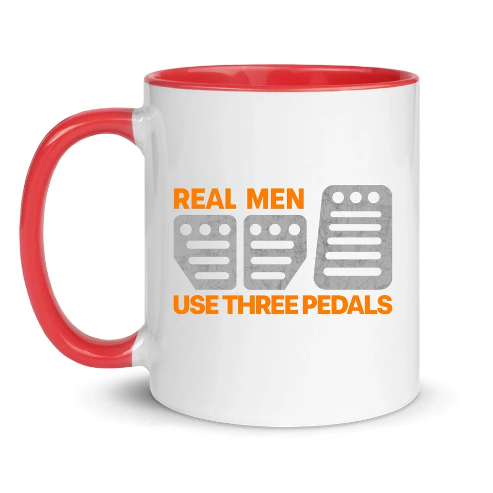 Real Men Use Three Pedals - Personnalisé mug