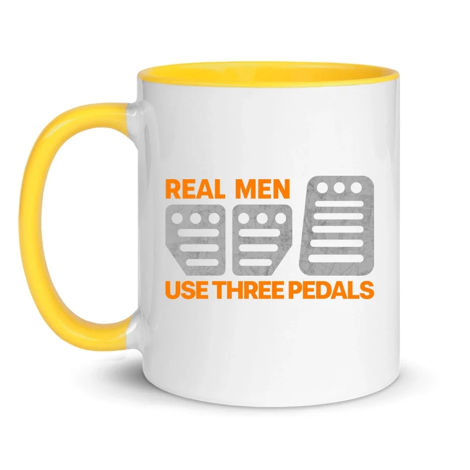 Real Men Use Three Pedals - Personnalisé mug
