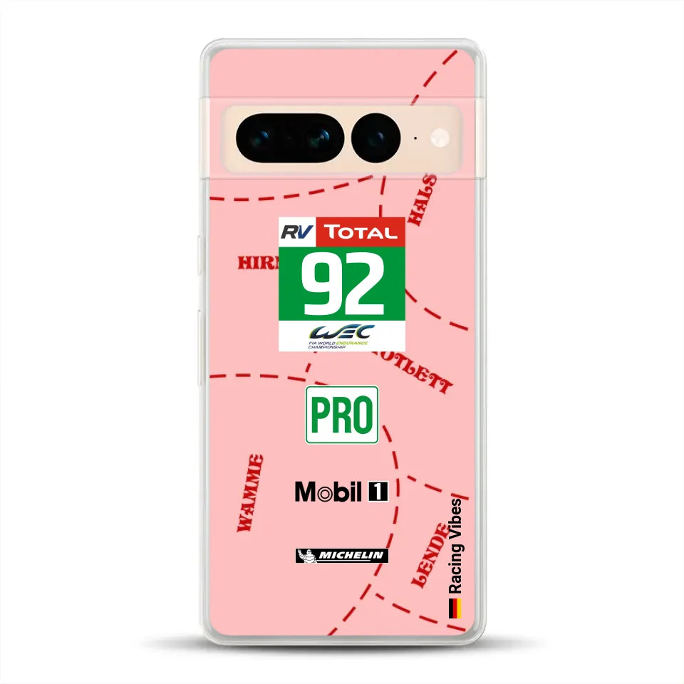Pink Pig Porsche RSR Livery - Personnalisé coque pour Google