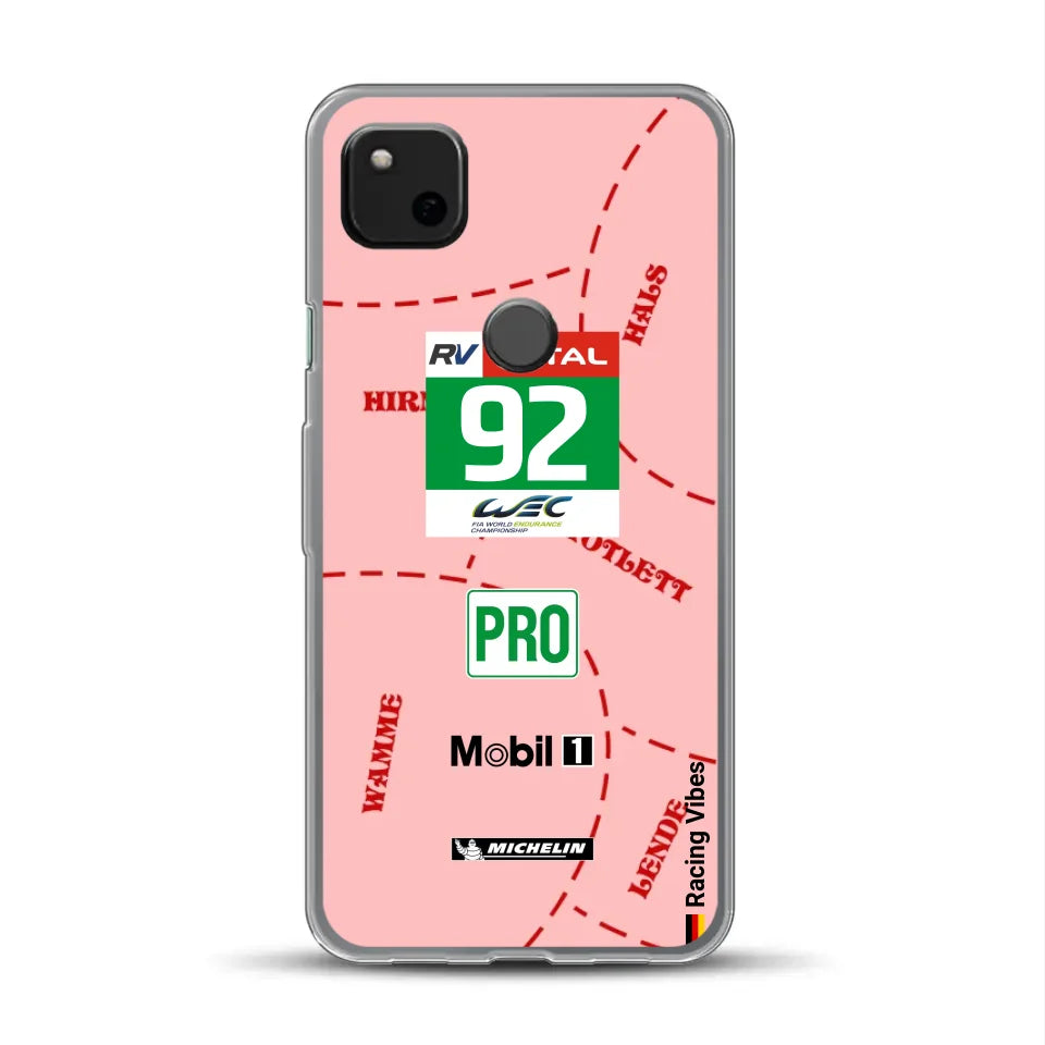 Pink Pig Porsche RSR Livery - Personnalisé coque pour Google