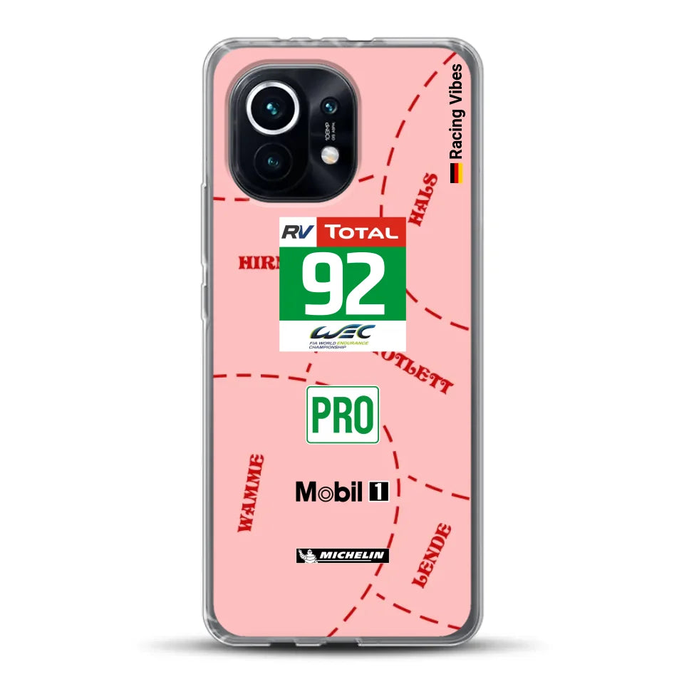 Pink Pig Porsche RSR Livery - Custodia per cellulare personalizzata per Xiaomi