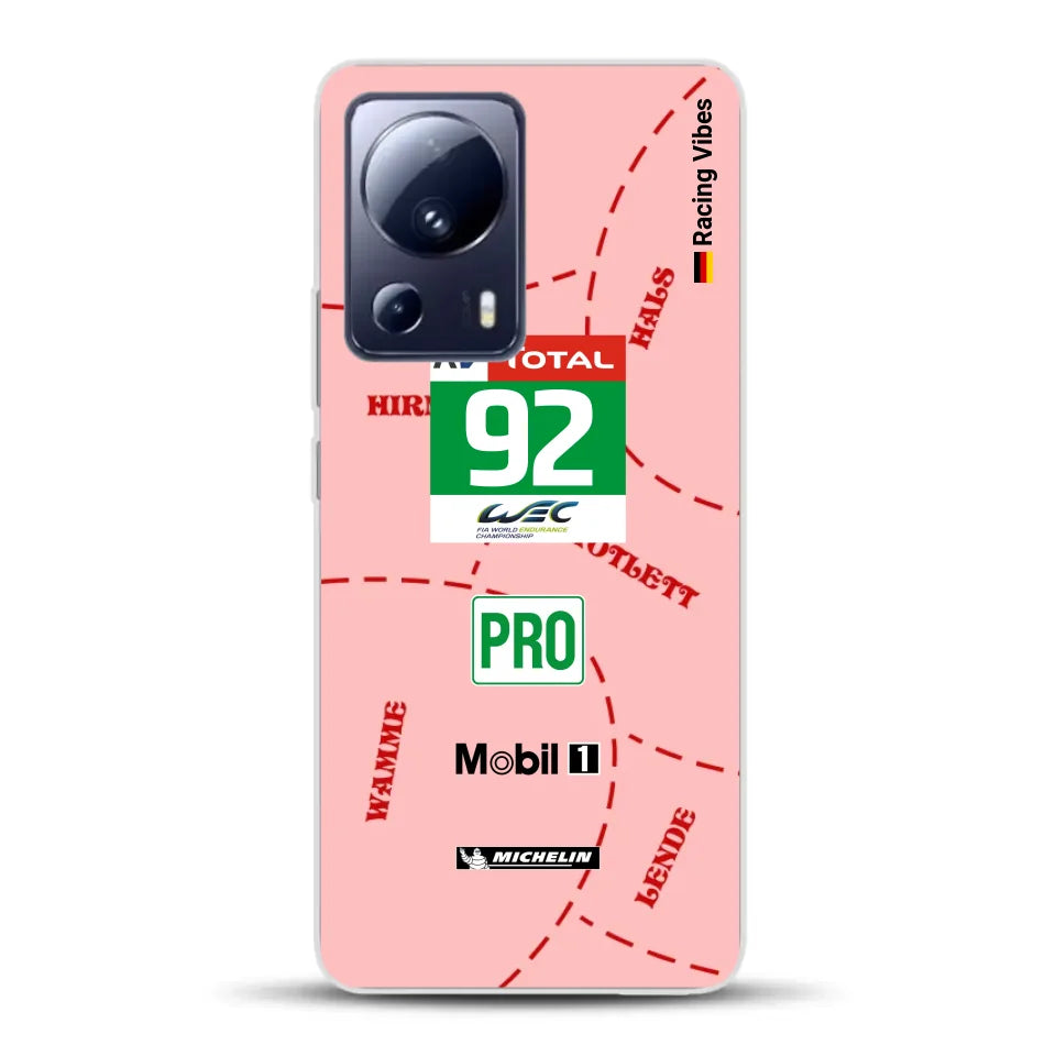 Pink Pig Porsche RSR Livery - Custodia per cellulare personalizzata per Xiaomi
