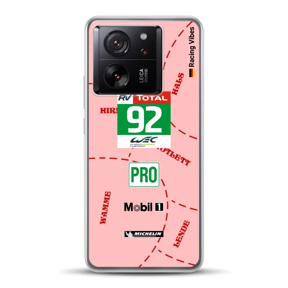 Pink Pig Porsche RSR Livery - Custodia per cellulare personalizzata per Xiaomi