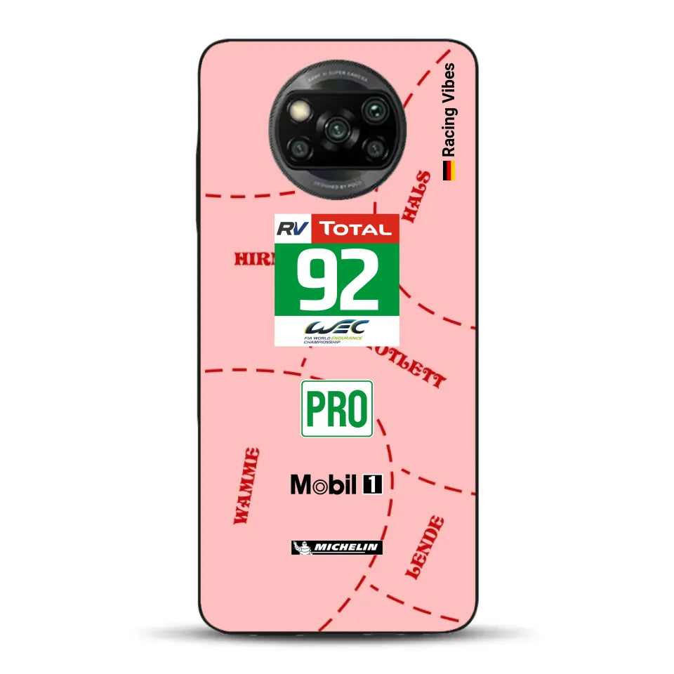 Pink Pig Porsche RSR Livery - Custodia per cellulare personalizzata per Xiaomi