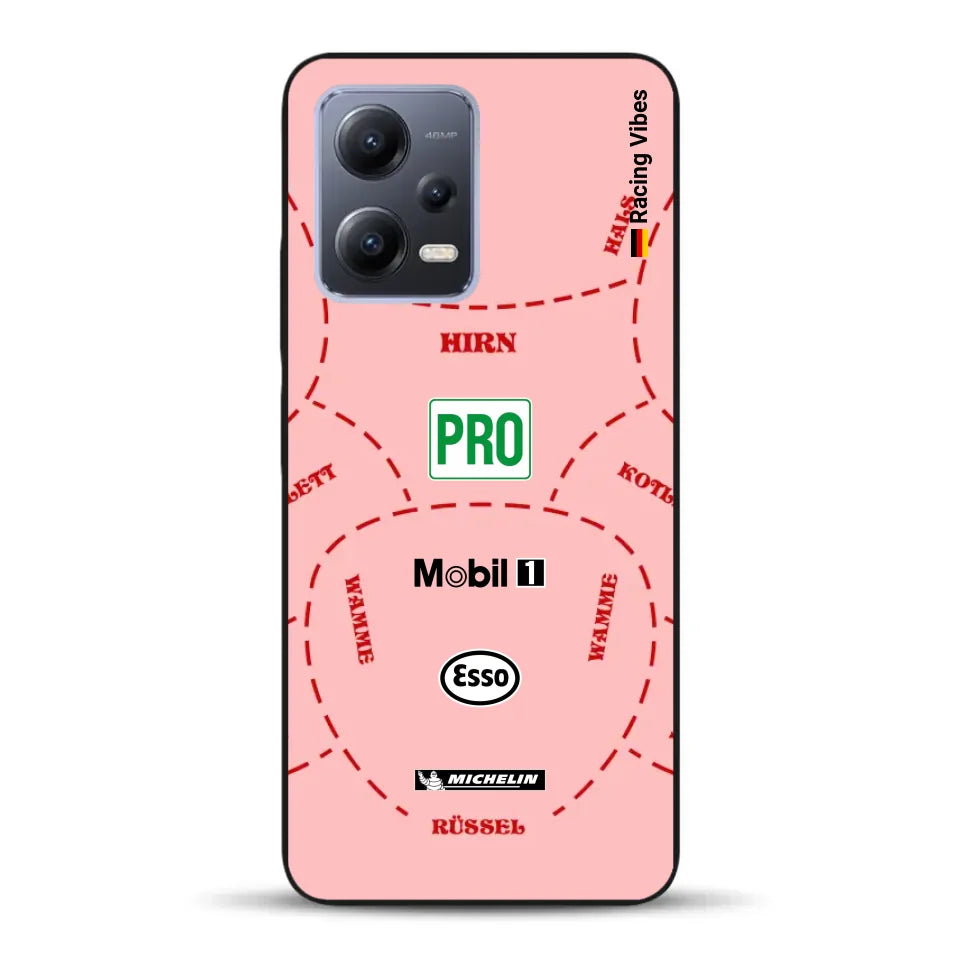 Pink Pig Porsche RSR Livery - Custodia per cellulare personalizzata per Xiaomi
