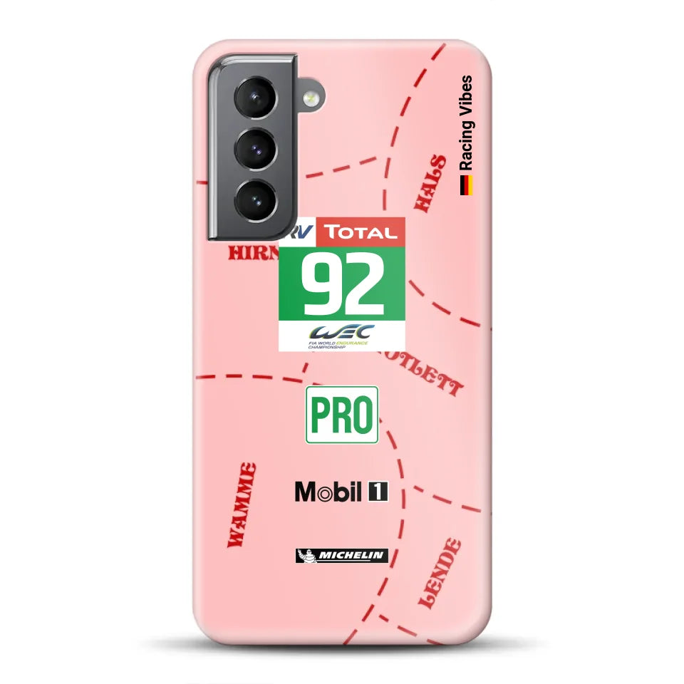 Pink Pig Porsche RSR Livery - Individuelle Hardcase Hülle für Samsung