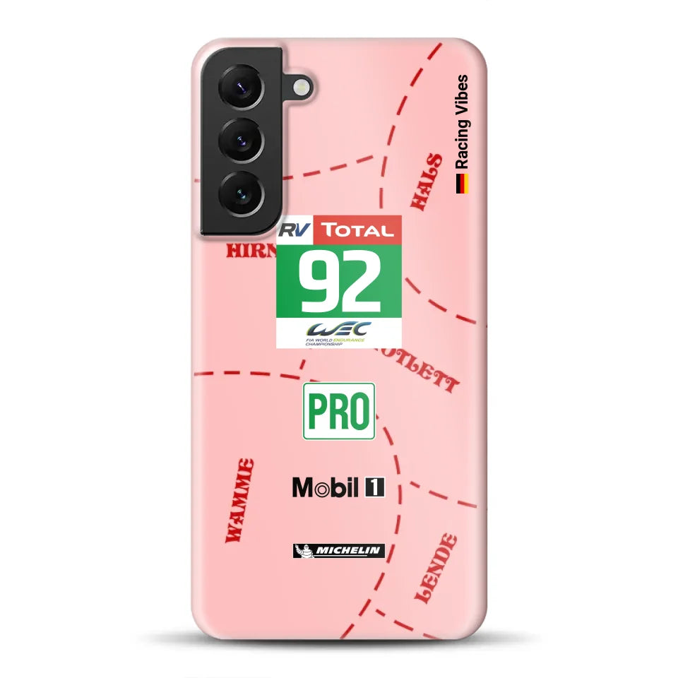 Pink Pig Porsche RSR Livery - Individuelle Hardcase Hülle für Samsung