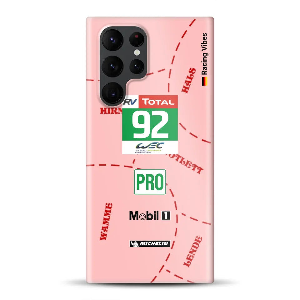 Pink Pig Porsche RSR Livery - Individuelle Hardcase Hülle für Samsung