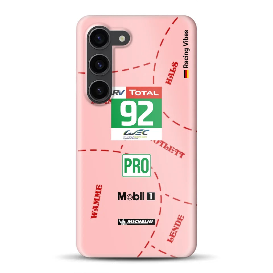 Pink Pig Porsche RSR Livery - Individuelle Hardcase Hülle für Samsung