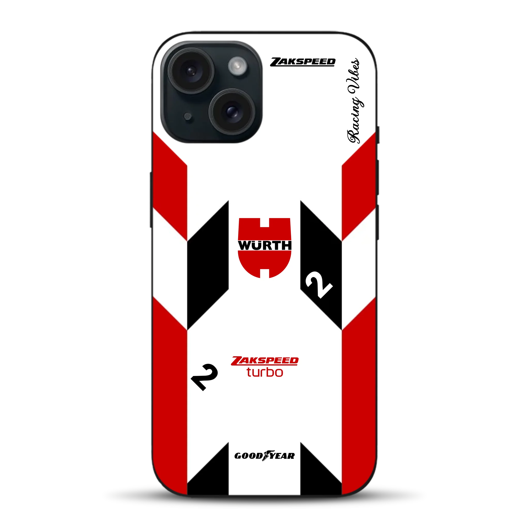 Ford Capri Turbo Gruppe 5 DRM 1980 & 1981 Klaus Ludwig Champion Livery - Custodia per cellulare personalizzata per iPhone