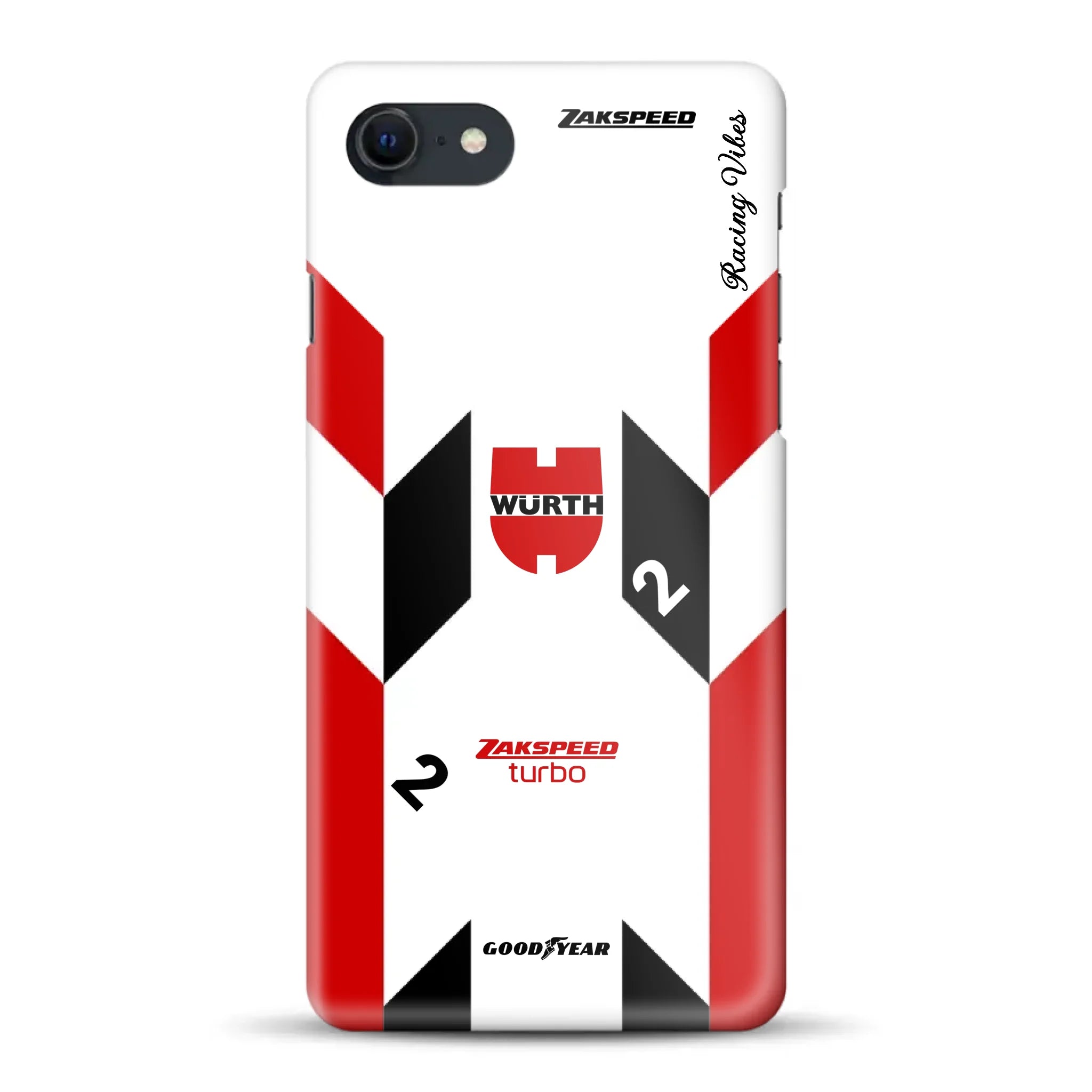 Ford Capri Turbo Gruppe 5 DRM 1980 & 1981 Klaus Ludwig Champion Livery - Custodia rigida per iPhone