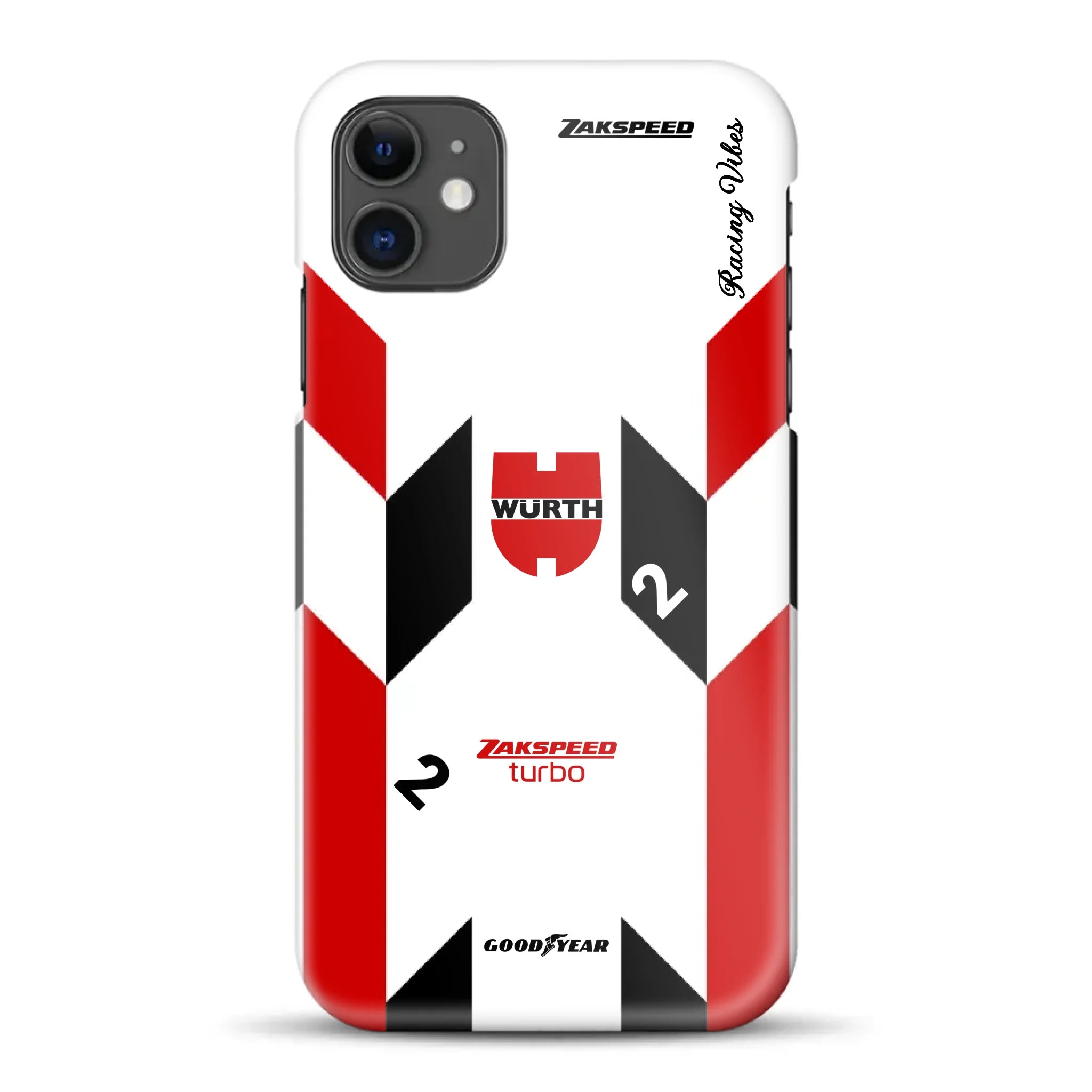 Ford Capri Turbo Gruppe 5 DRM 1980 & 1981 Klaus Ludwig Champion Livery - Custodia rigida per iPhone