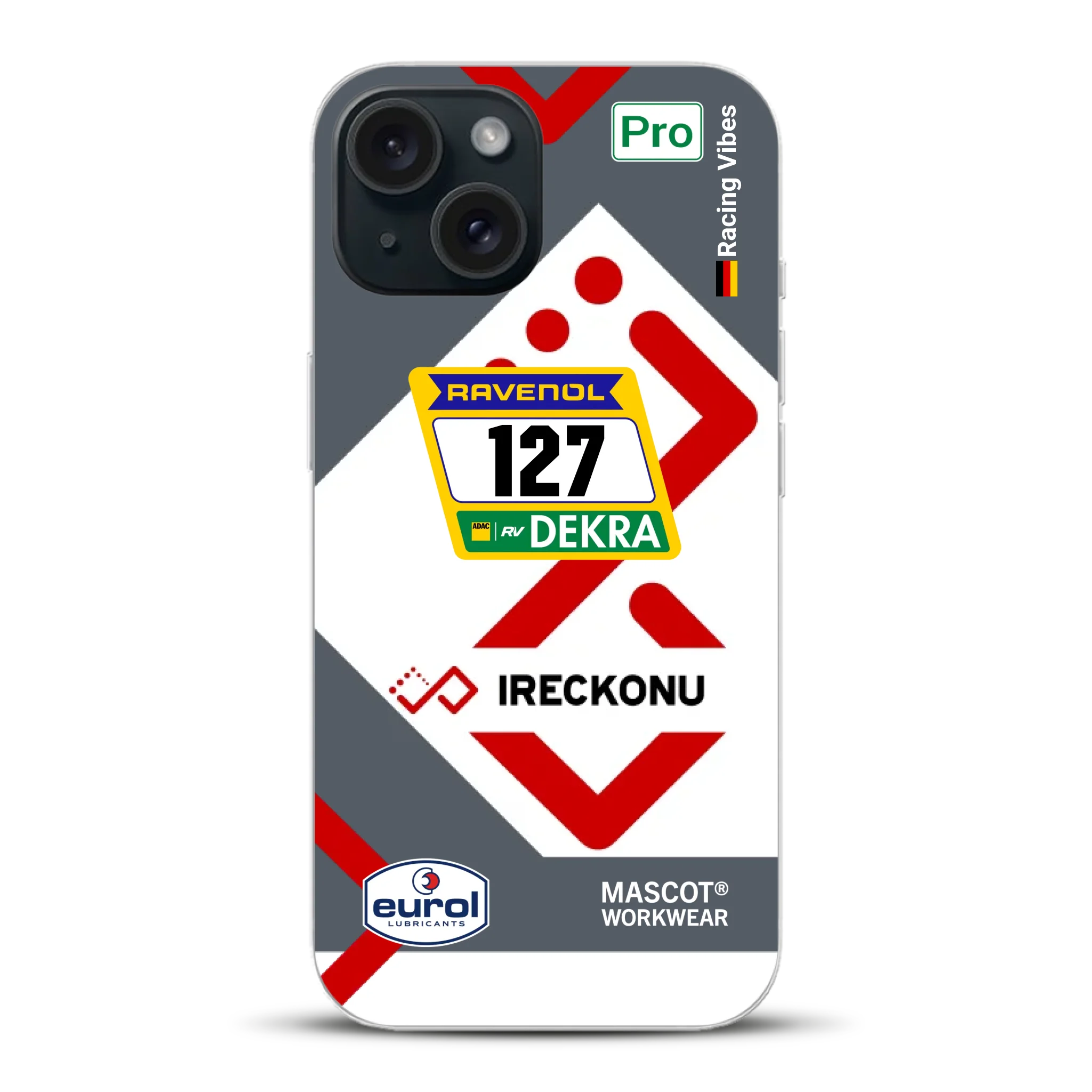 911 GT3 Ireckonu Tom Coronel NLS Livery - Individuelle Handyhülle für iPhone