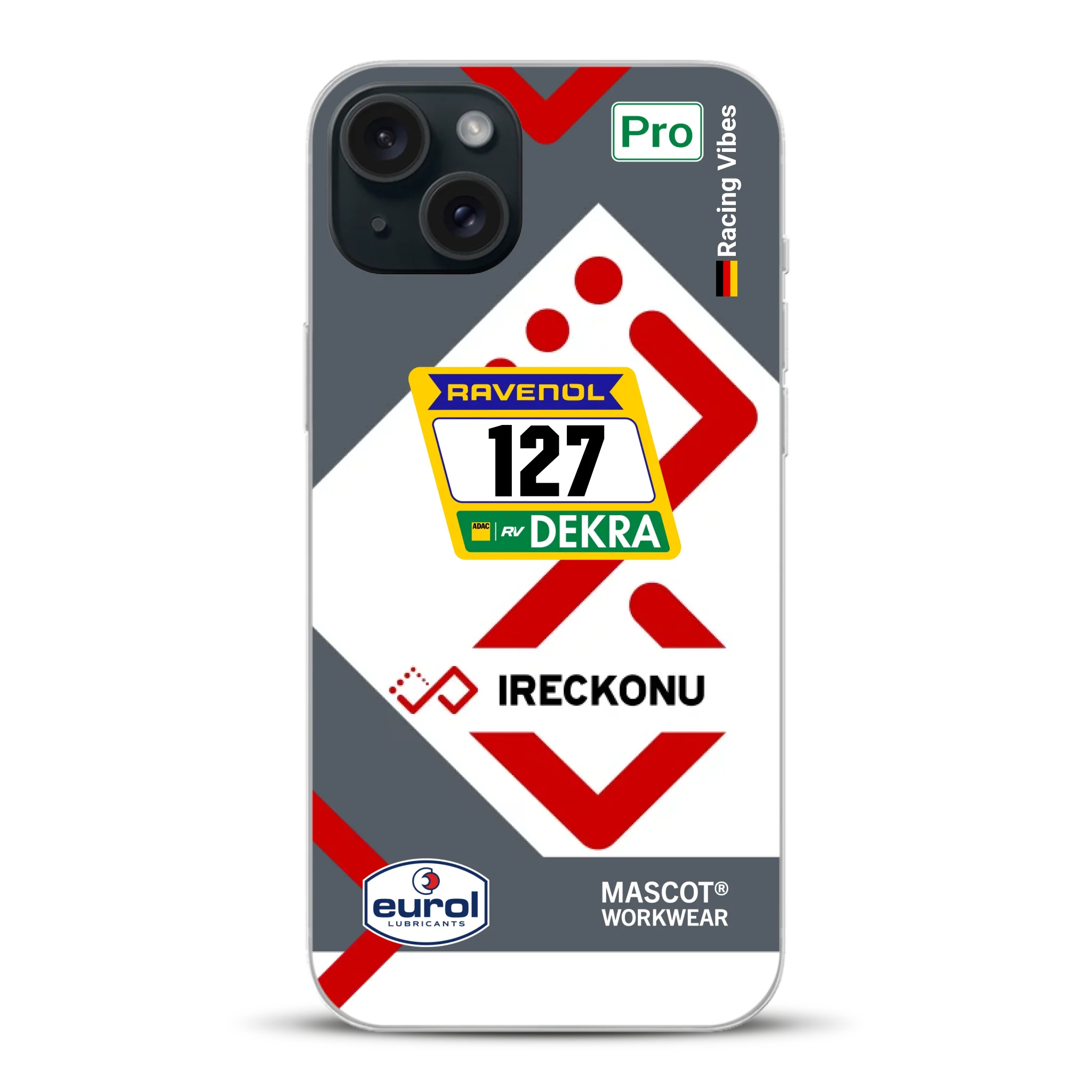 911 GT3 Ireckonu Tom Coronel NLS Livery - Individuelle Handyhülle für iPhone