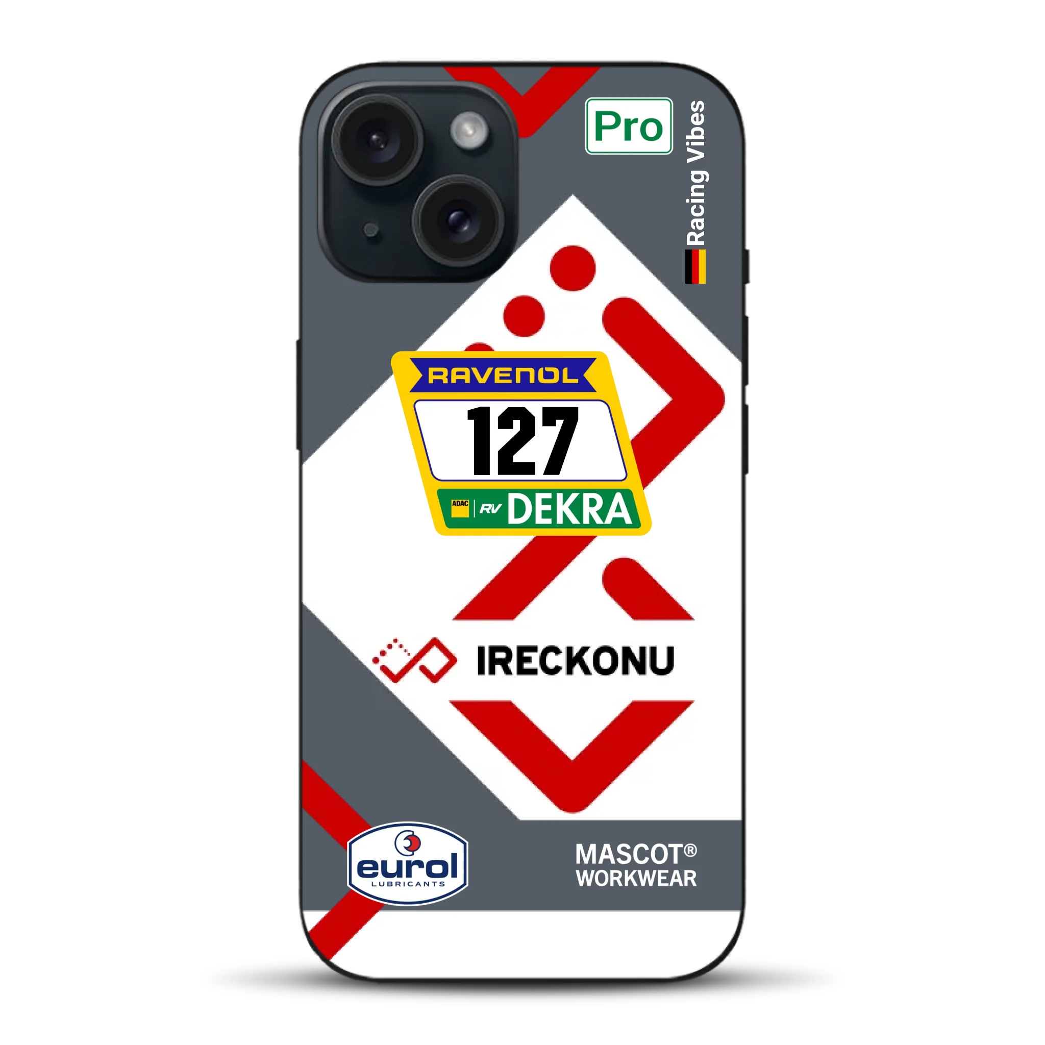 911 GT3 Ireckonu Tom Coronel NLS Livery - Individuelle Handyhülle für iPhone