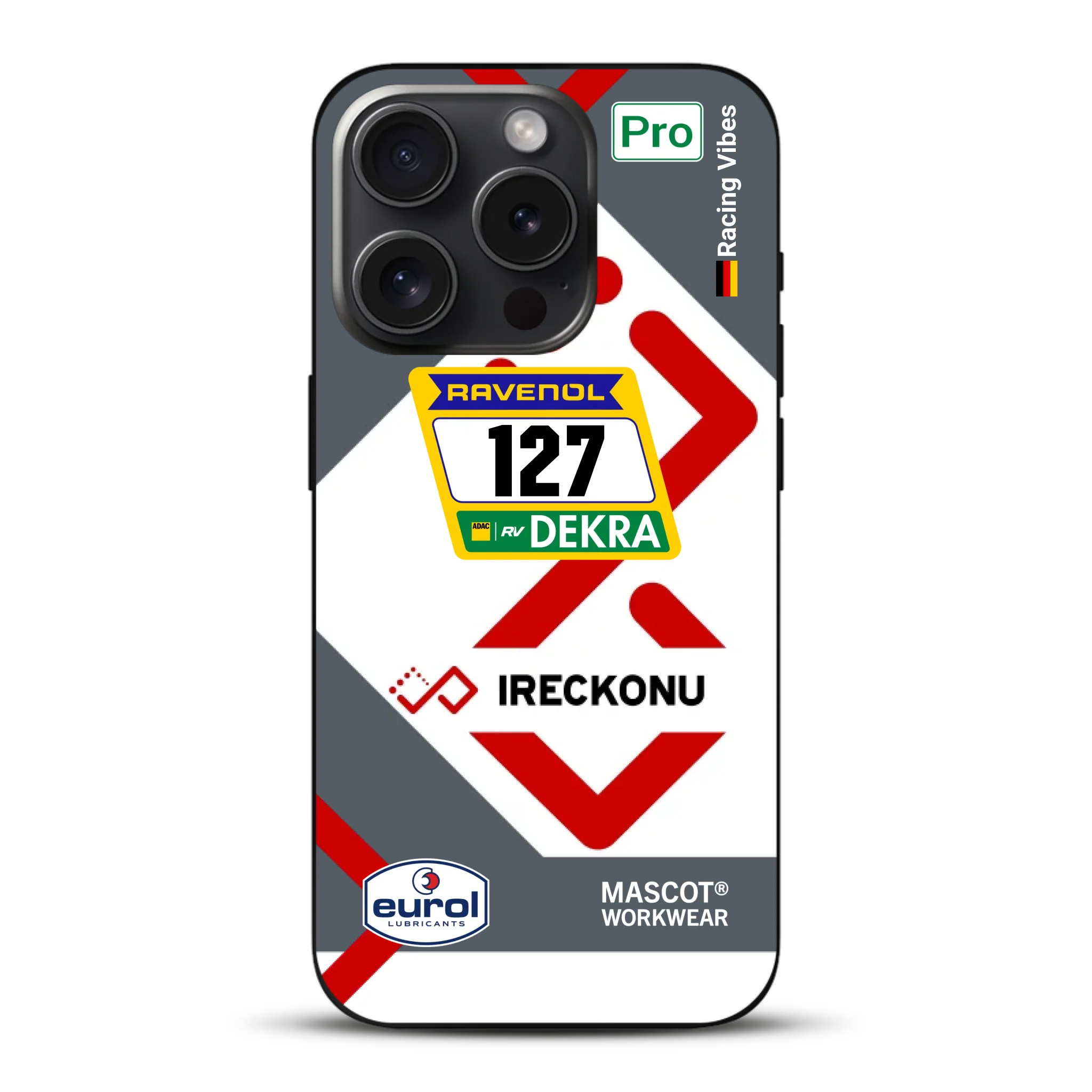 911 GT3 Ireckonu Tom Coronel NLS Livery - Individuelle Handyhülle für iPhone