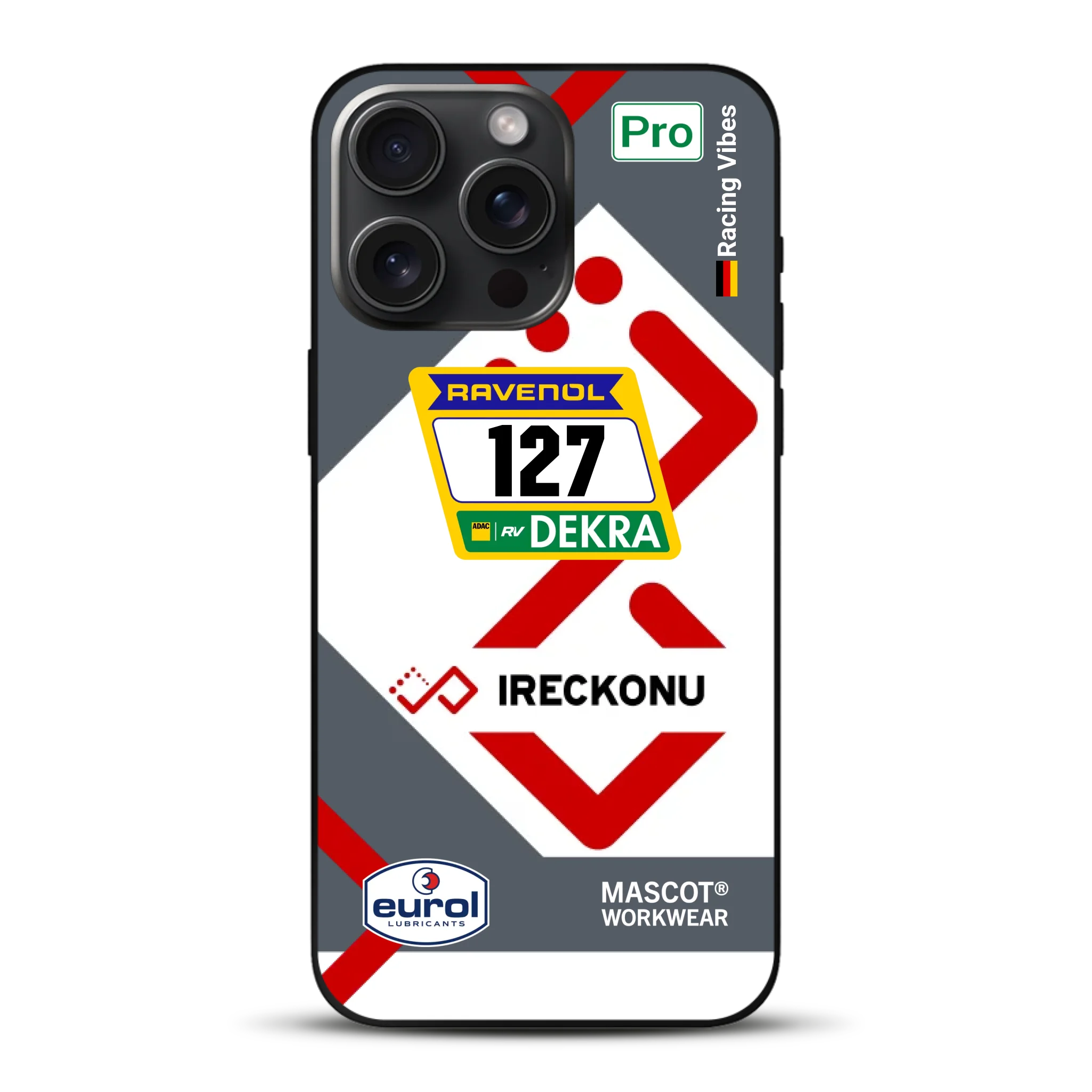 911 GT3 Ireckonu Tom Coronel NLS Livery - Individuelle Handyhülle für iPhone