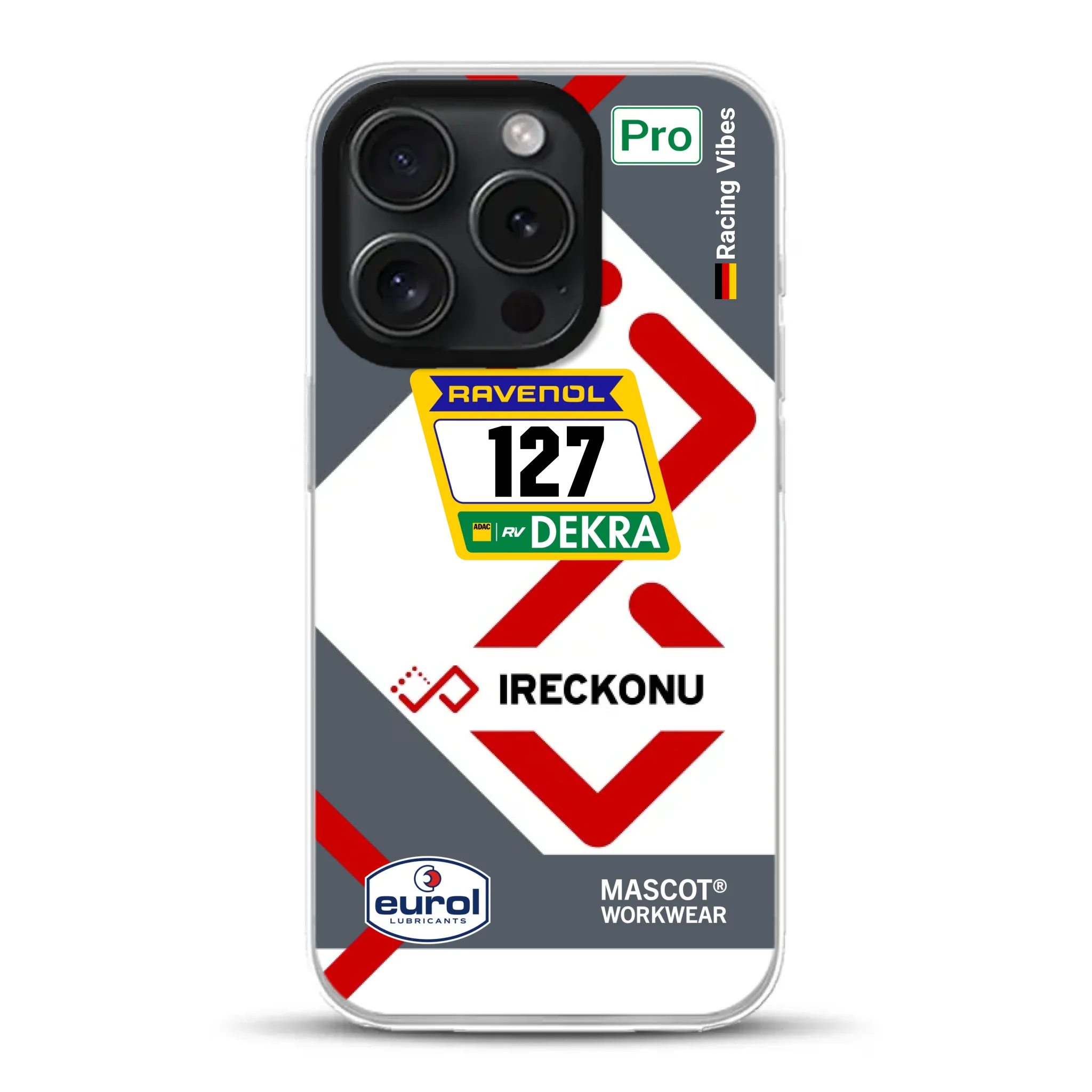 911 GT3 Ireckonu Tom Coronel NLS Livery - Individuelle Handyhülle für iPhone