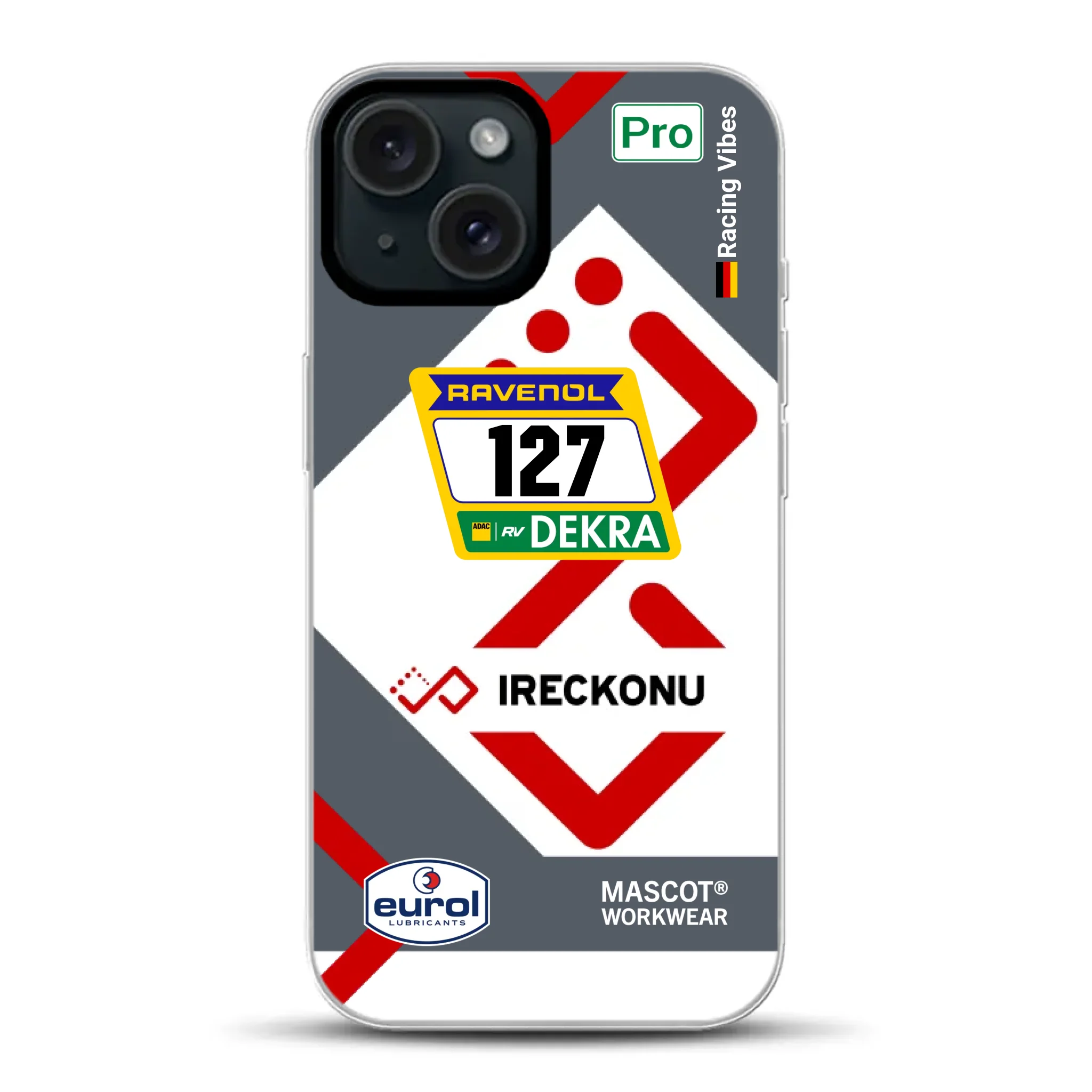 911 GT3 Ireckonu Tom Coronel NLS Livery - Individuelle Handyhülle für iPhone