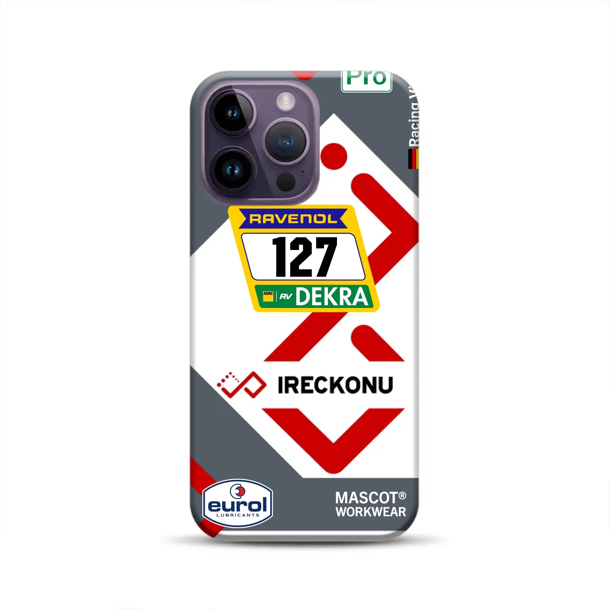 911 GT3 Ireckonu Tom Coronel NLS Livery – Custodia premium personalizzata per iPhone