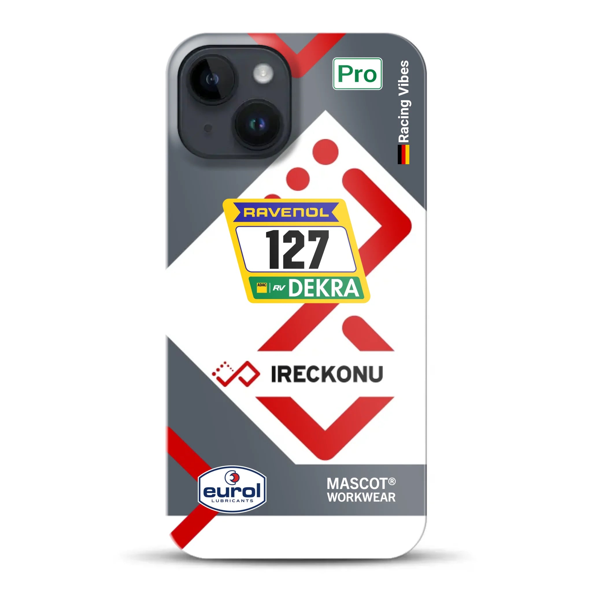 911 GT3 Ireckonu Tom Coronel NLS Livery - Hard case for iPhone