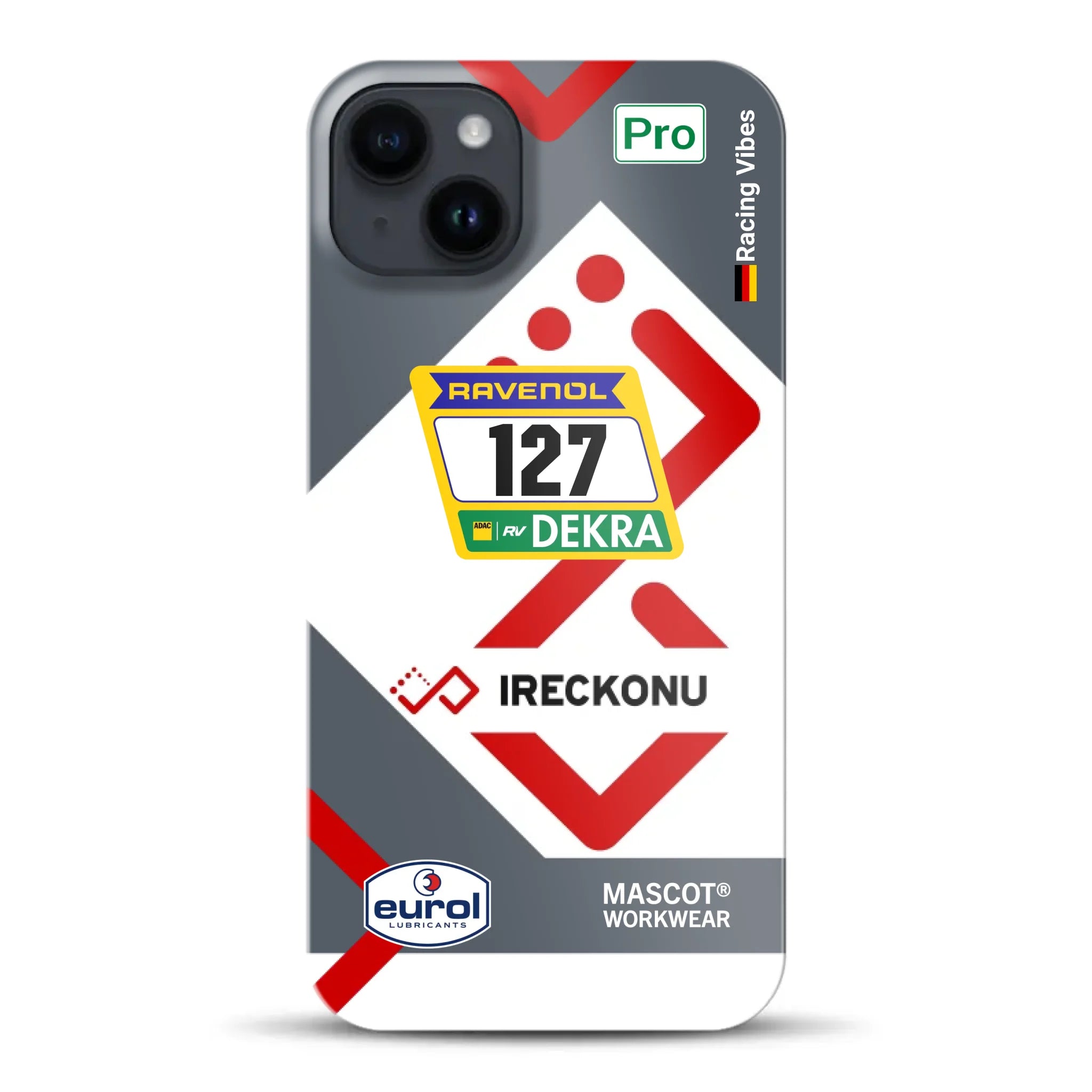 911 GT3 Ireckonu Tom Coronel NLS Livery - Hard case for iPhone