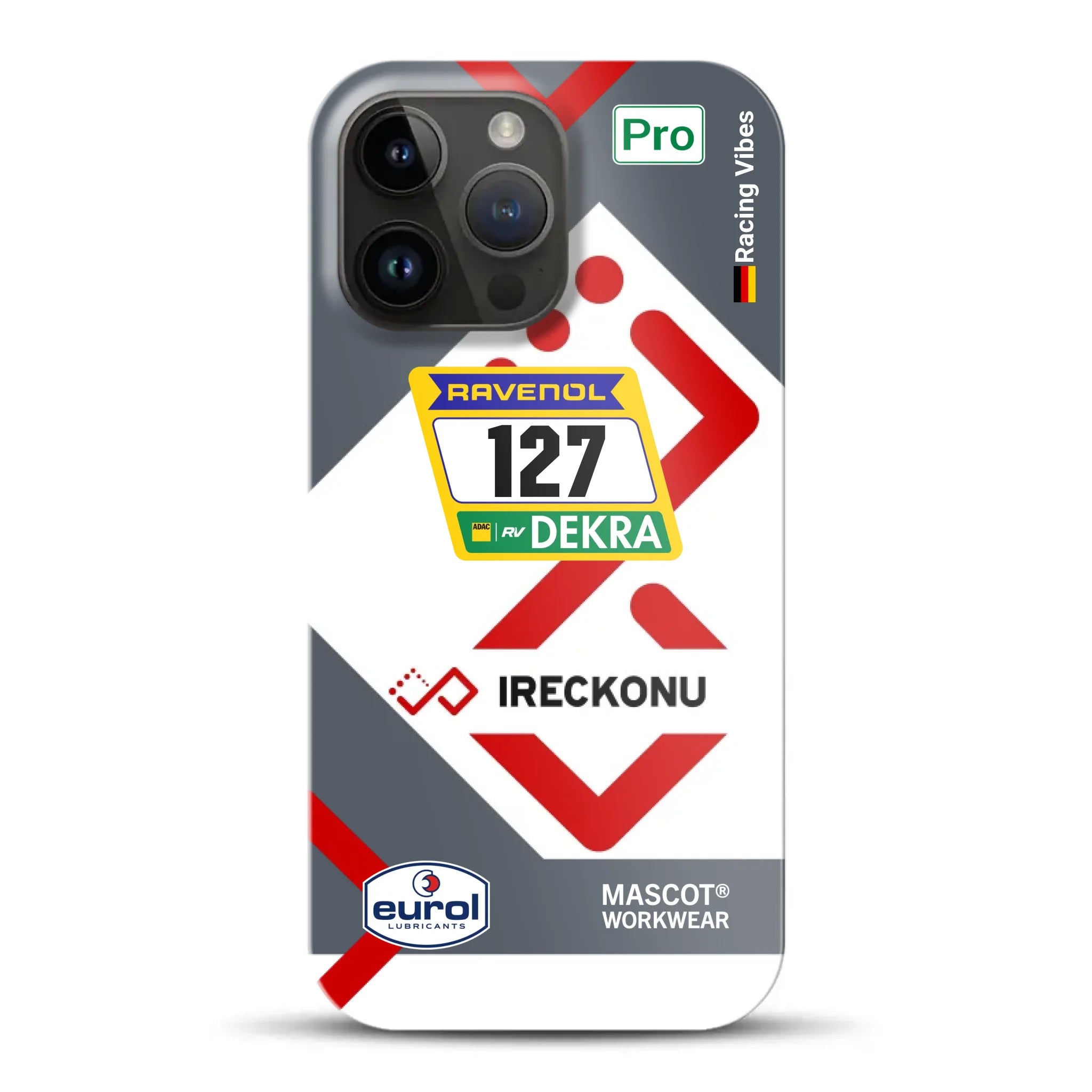 911 GT3 Ireckonu Tom Coronel NLS Livery - Hard case for iPhone