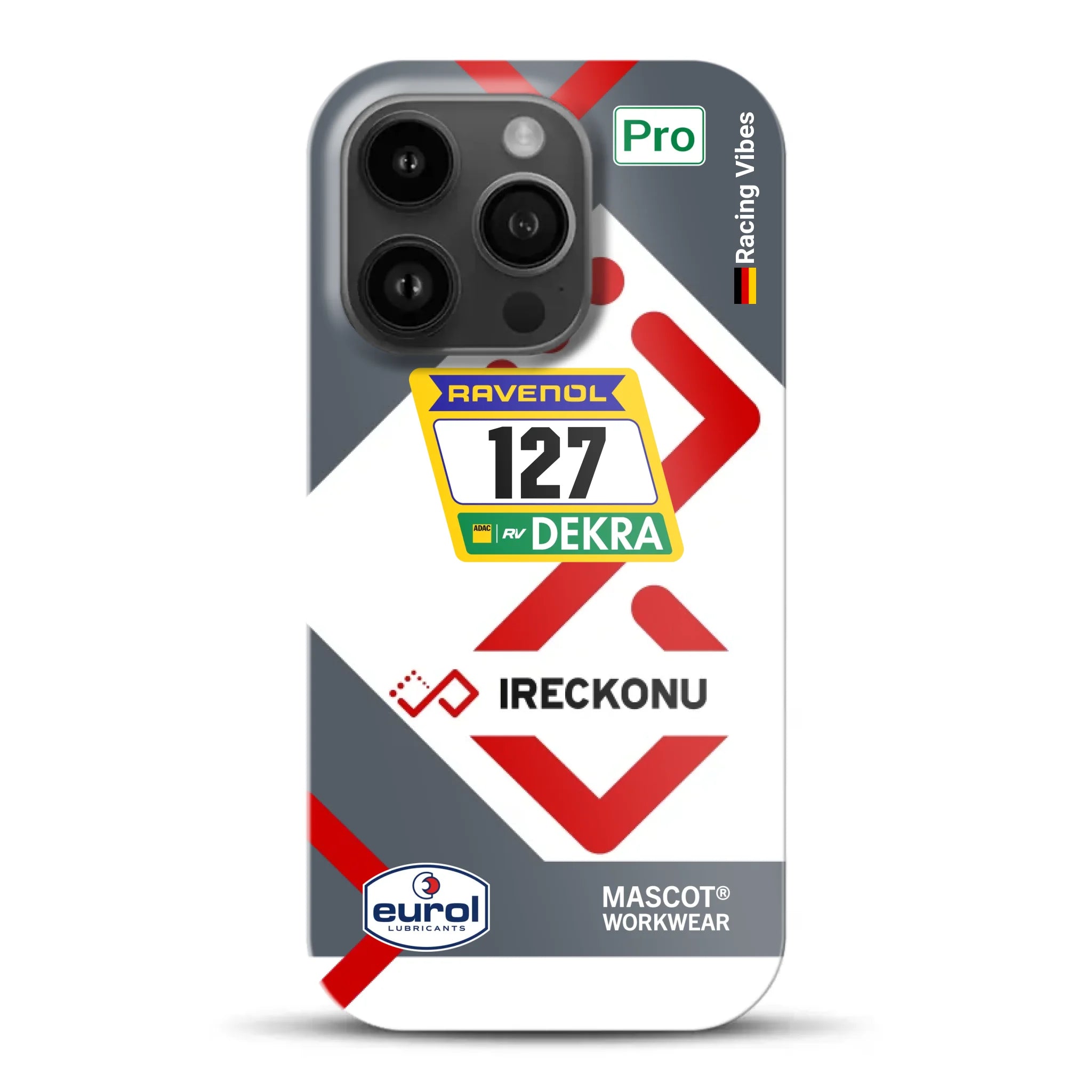911 GT3 Ireckonu Tom Coronel NLS Livery - Hard case for iPhone
