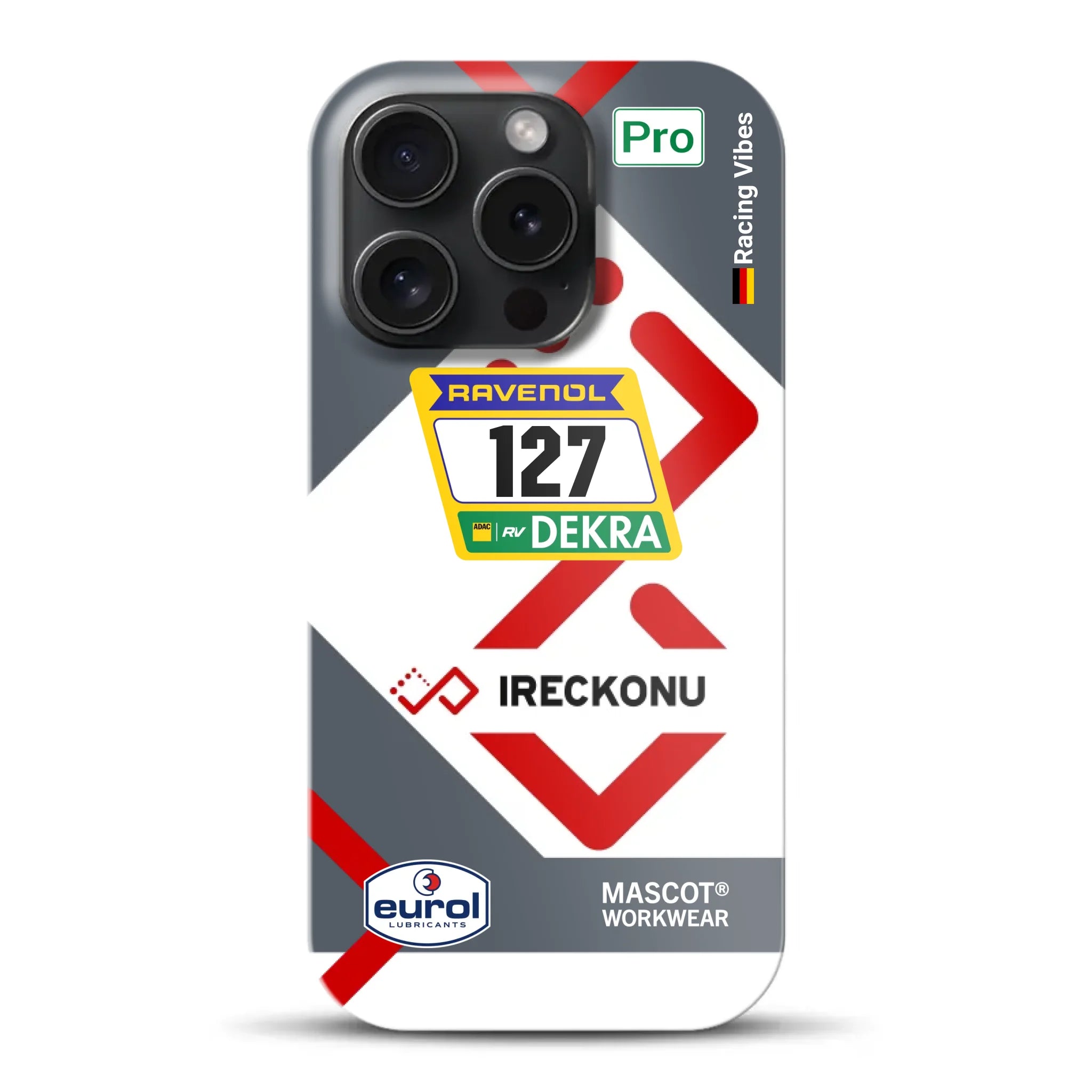 911 GT3 Ireckonu Tom Coronel NLS Livery - Hard case for iPhone