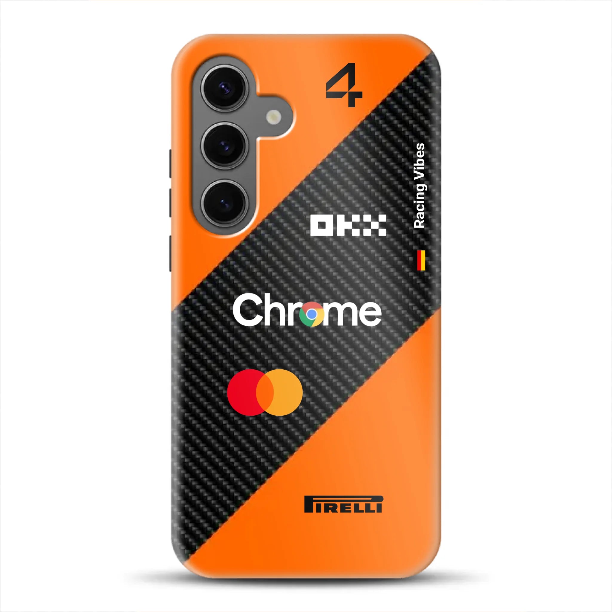 McL F1 2025 MCL39 Livery – Custodia premium personalizzata per Samsung