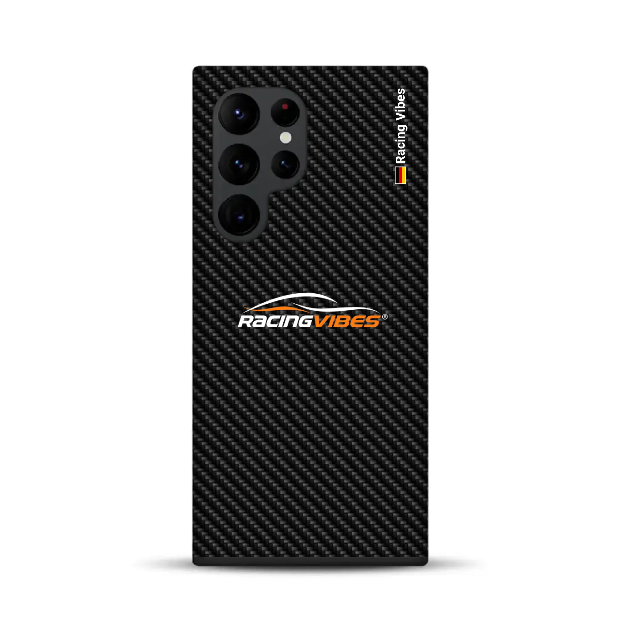 Carbon Style mit Logo Upload - Individuelle Premium Hülle für Samsung