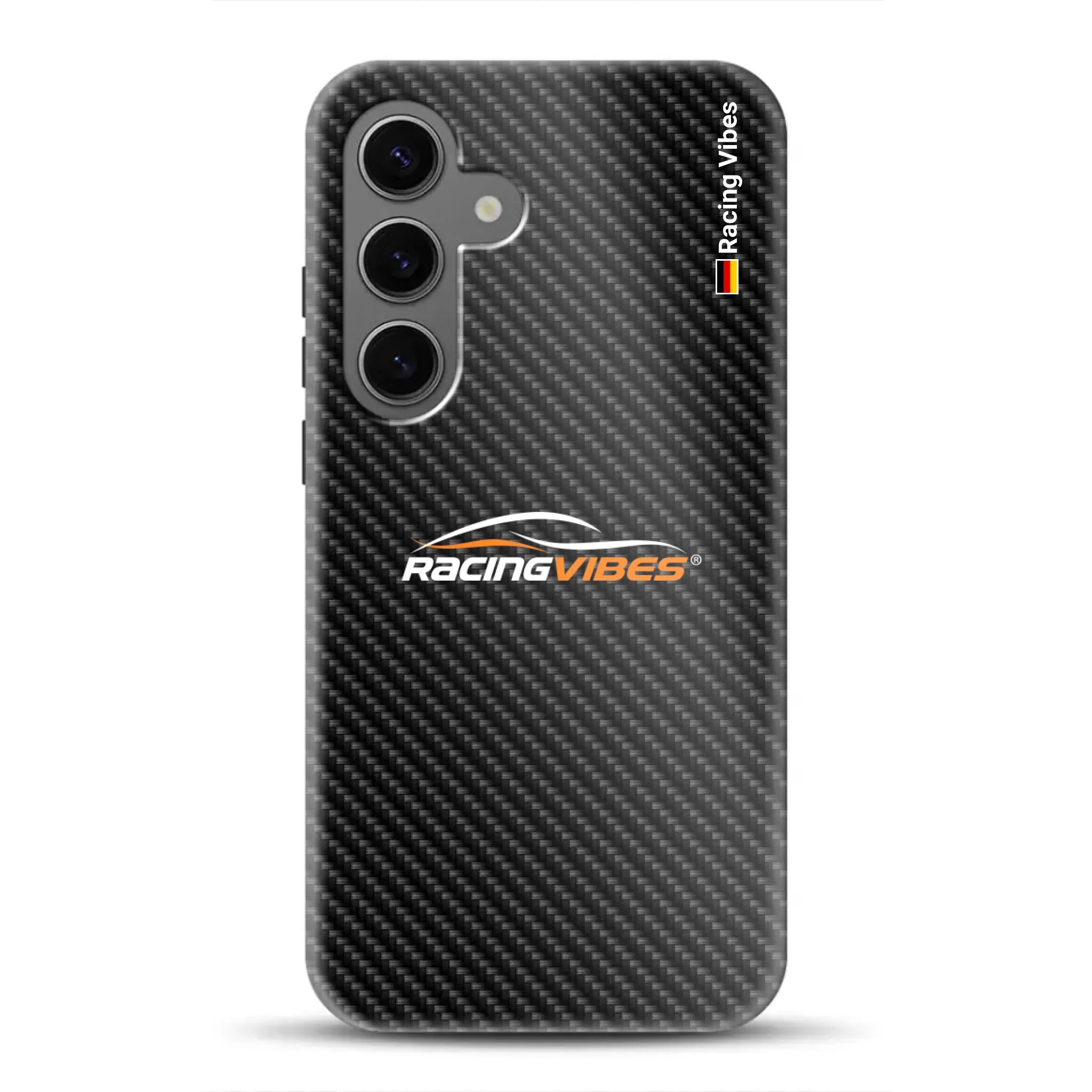 Carbon Style mit Logo Upload - Individuelle Premium Hülle für Samsung