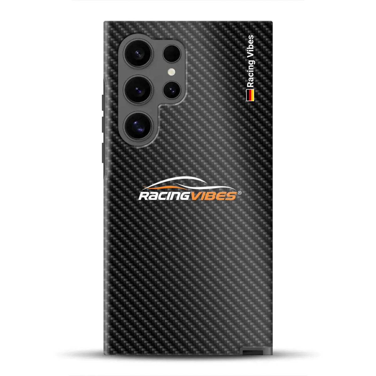 Carbon Style mit Logo Upload - Individuelle Premium Hülle für Samsung