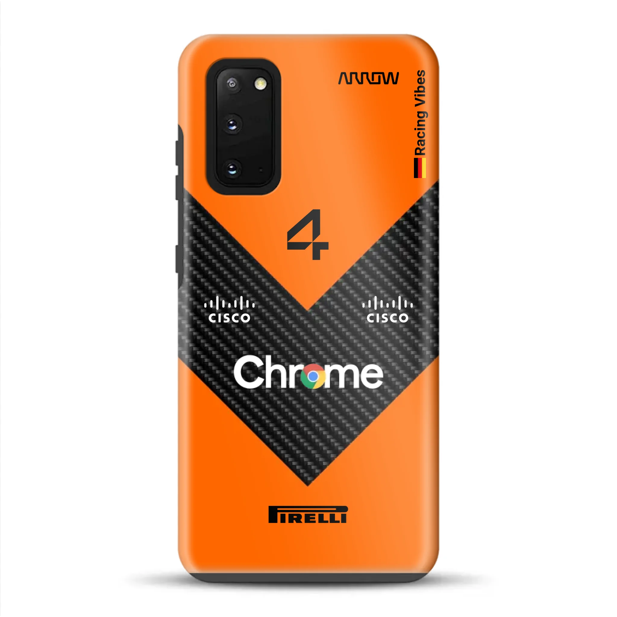 McL F1 2025 MCL39 Livery – Custodia premium personalizzata per Samsung