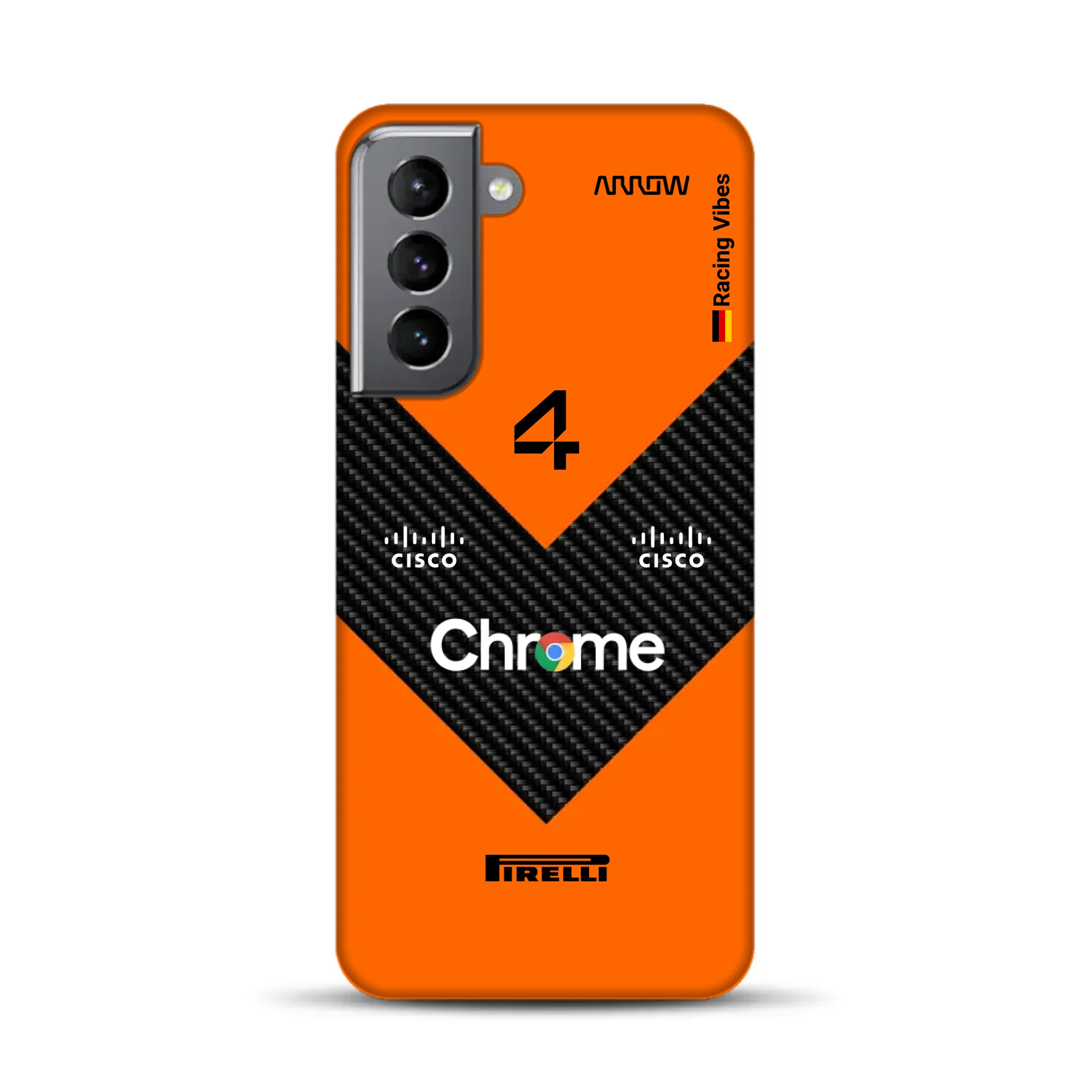 McL F1 2025 MCL39 Livery – Custodia premium personalizzata per Samsung