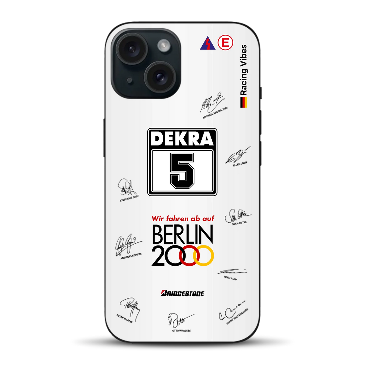 190E DTM 1992 Berlin 2000 Ellen Lohr Livery - Custodia per cellulare personalizzata per iPhone