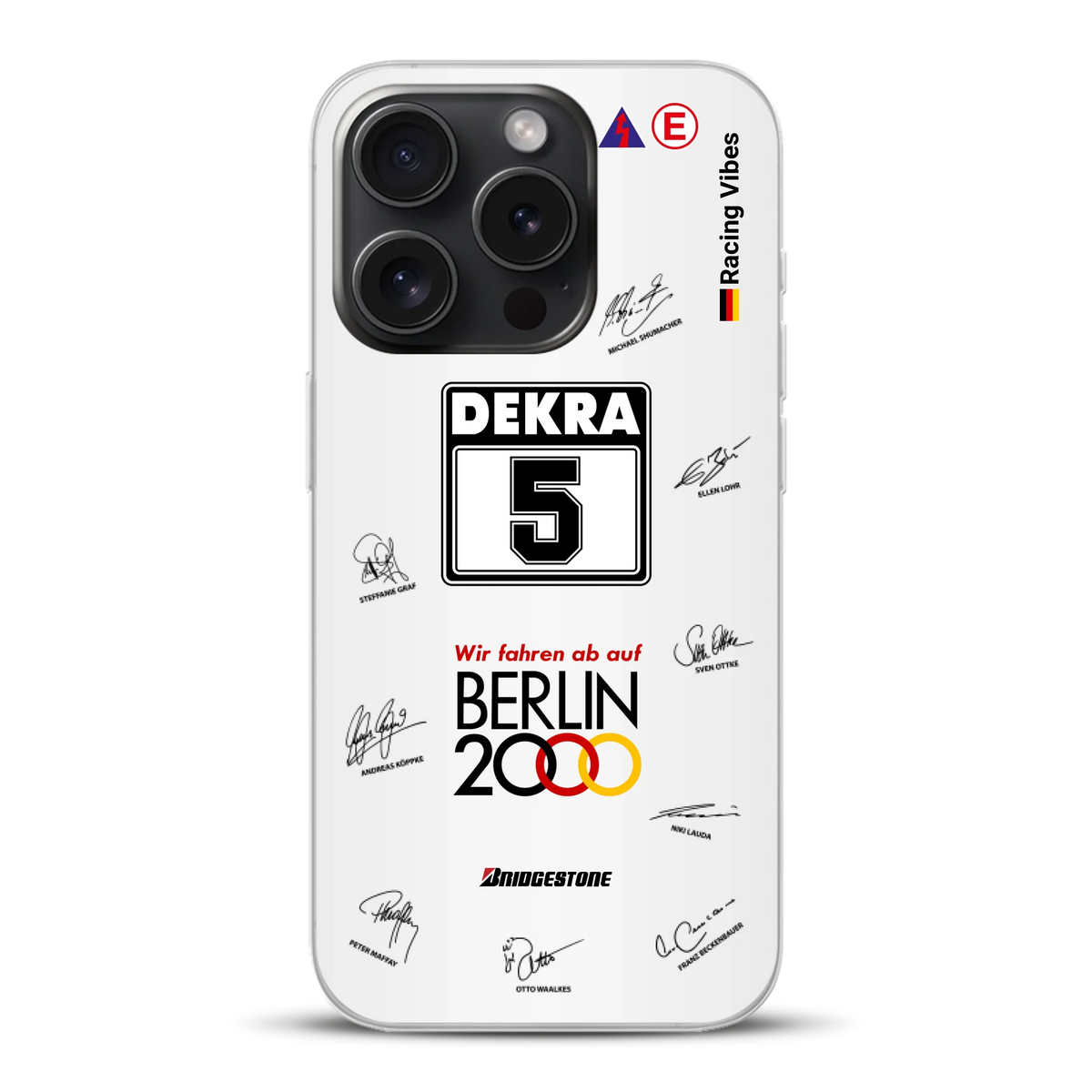190E DTM 1992 Berlin 2000 Ellen Lohr Livery - Custodia per cellulare personalizzata per iPhone