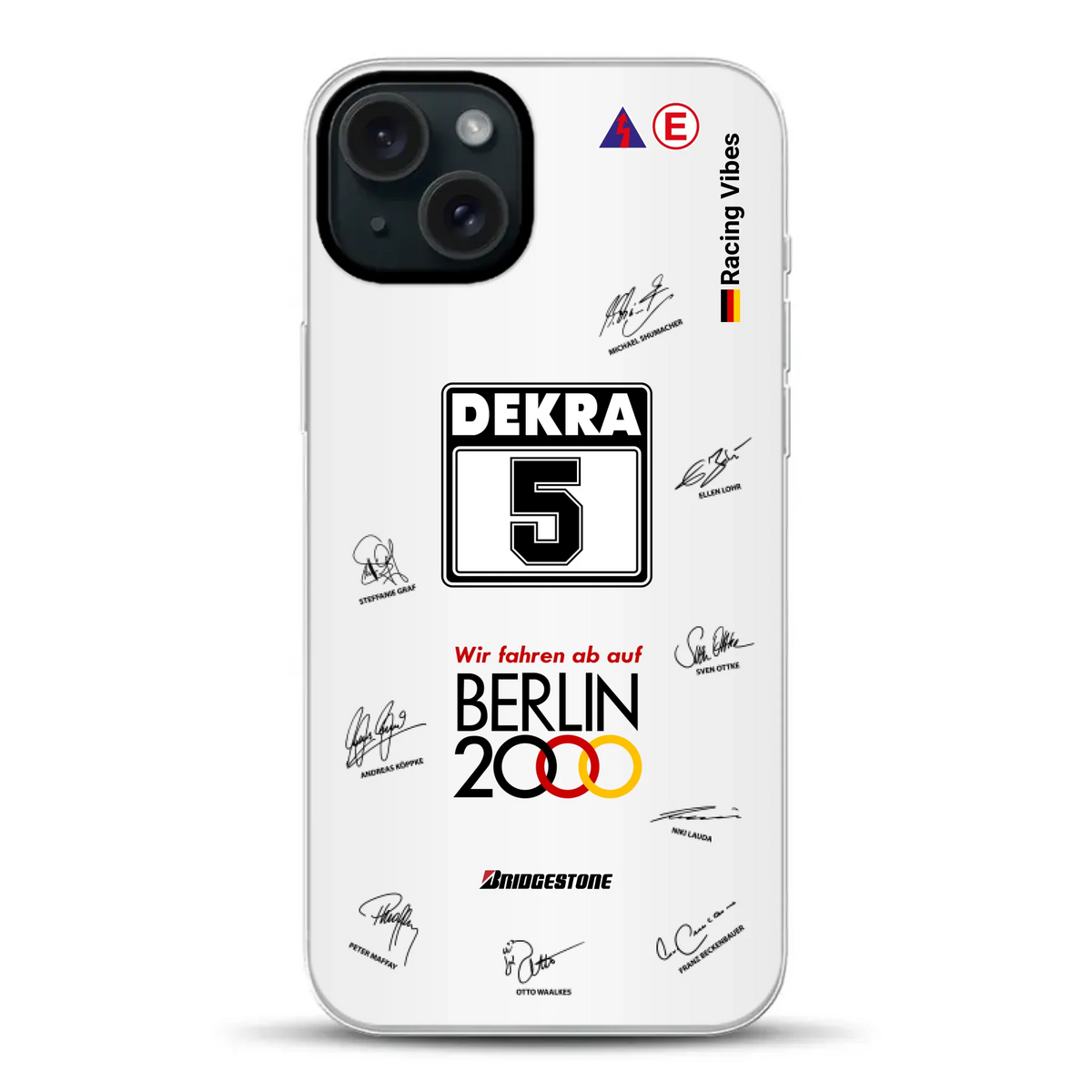 190E DTM 1992 Berlin 2000 Ellen Lohr Livery - Custodia per cellulare personalizzata per iPhone