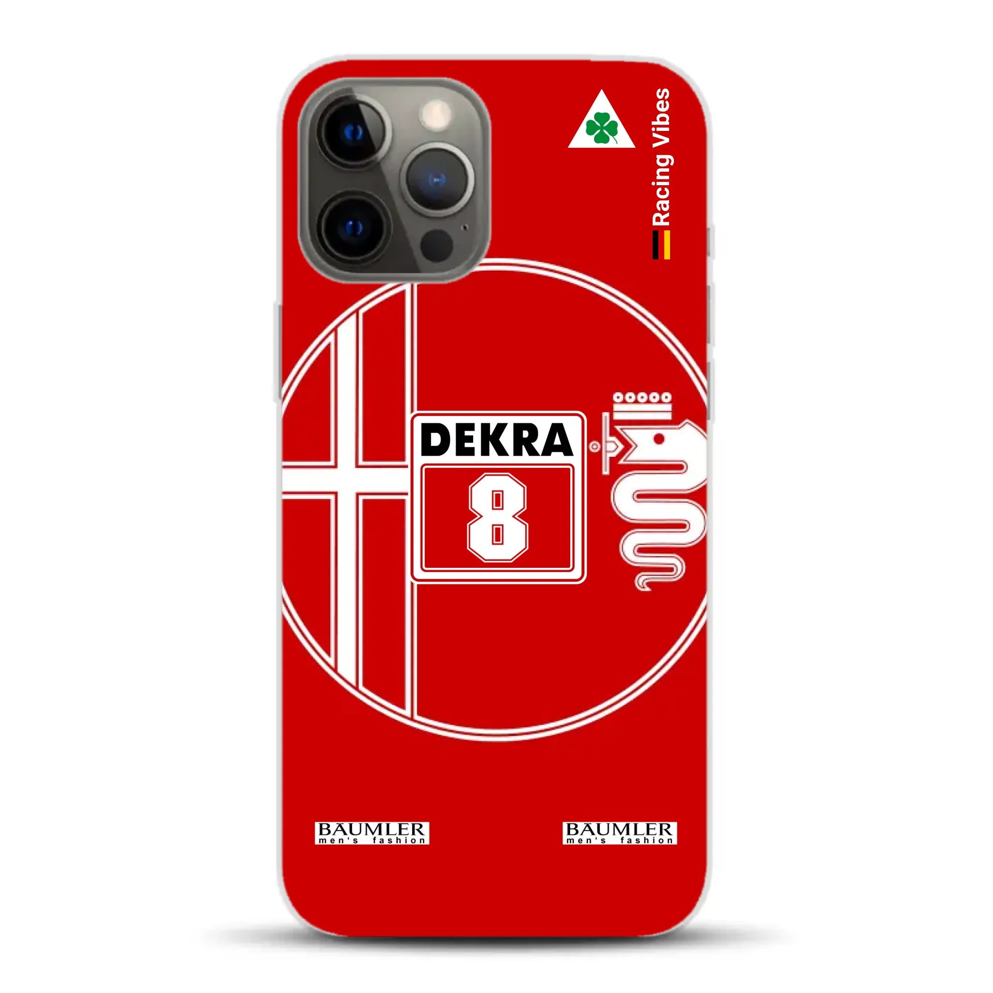 155 V6 TI #8 Larini DTM Champion 1993 Livery - Custodia per cellulare personalizzata per iPhone